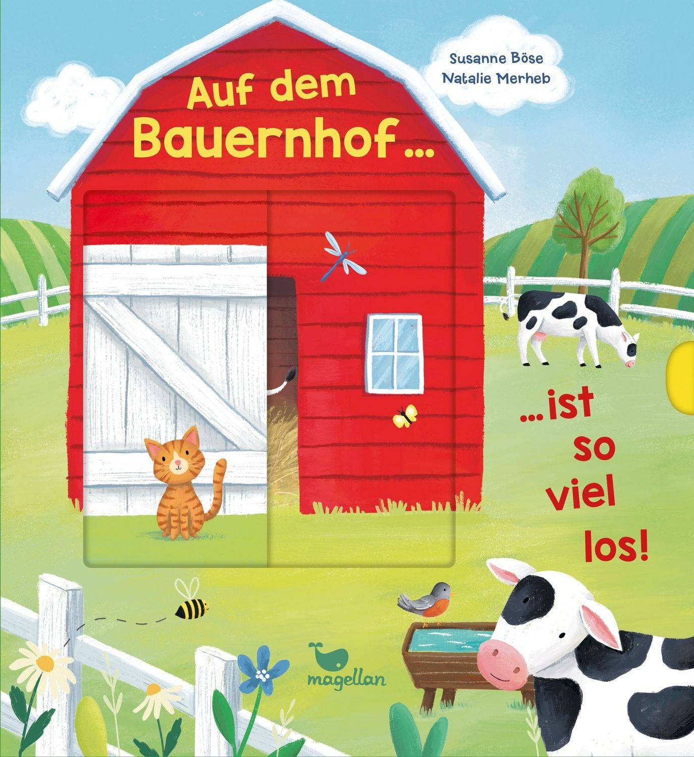 Auf dem Bauernhof ist so viel los! / Susanne Böse, Hochwertiges Pappbilderbuch mit Schiebeelementen ab 2 Jahren