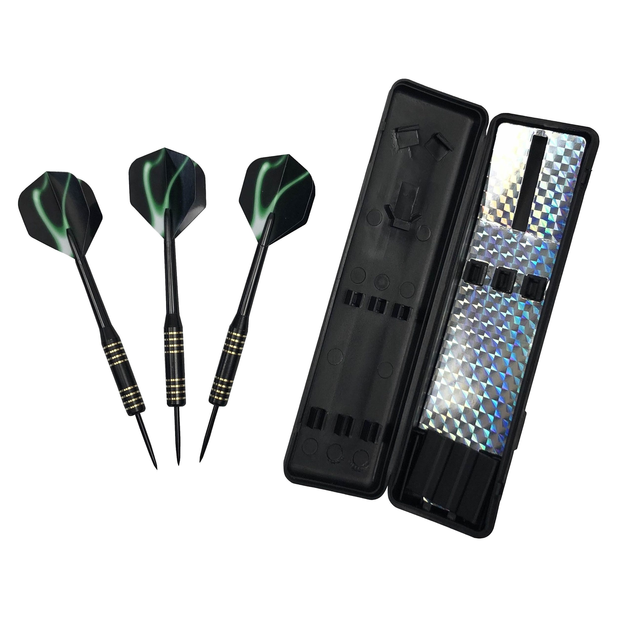 Dartpfeil Dart-Set 3 x Steel-Darts 18g Dart-Pfeile Metallspitze Kunststoff Box