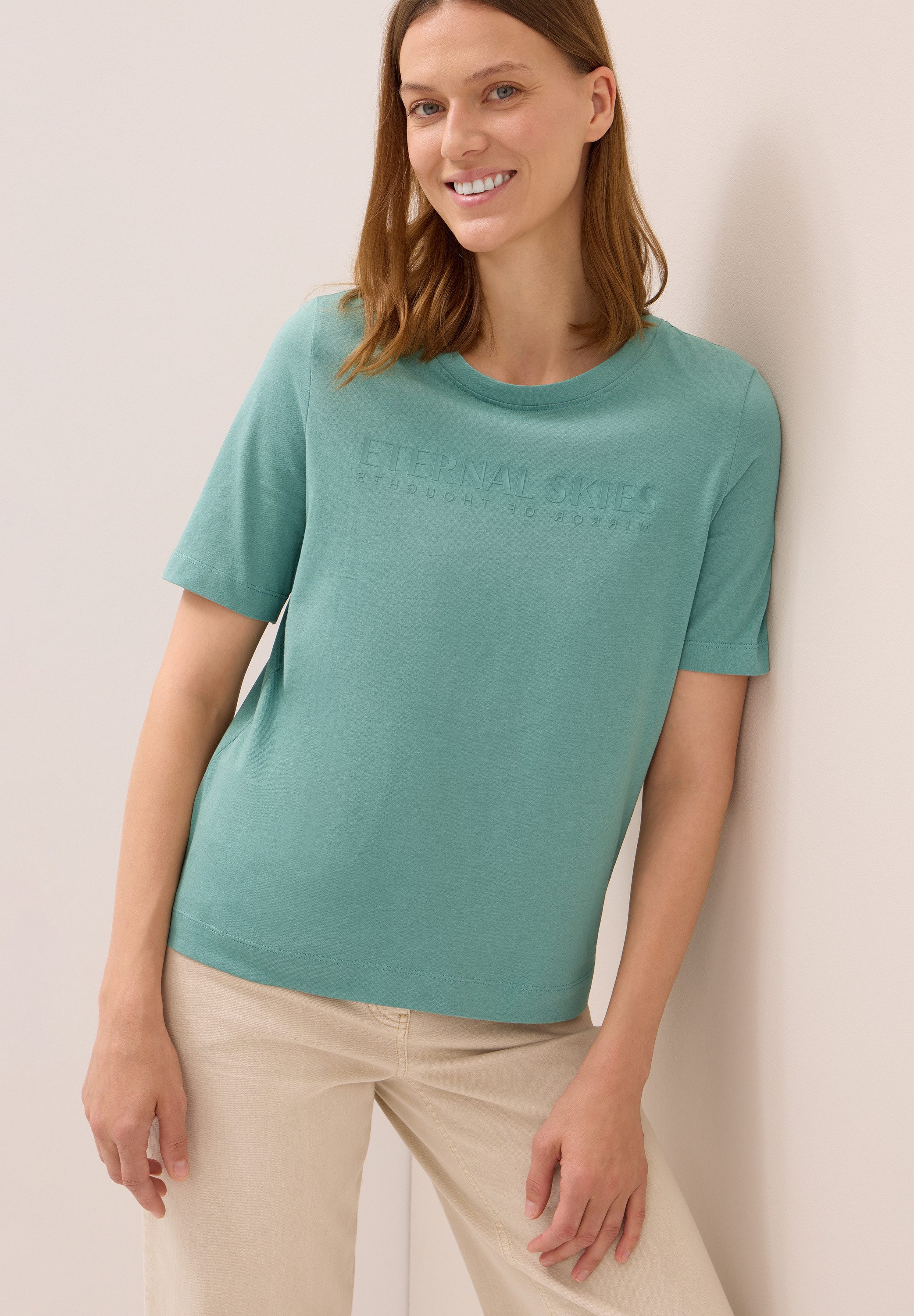 CECIL T-Shirt mit Wording Artwork günstig online kaufen