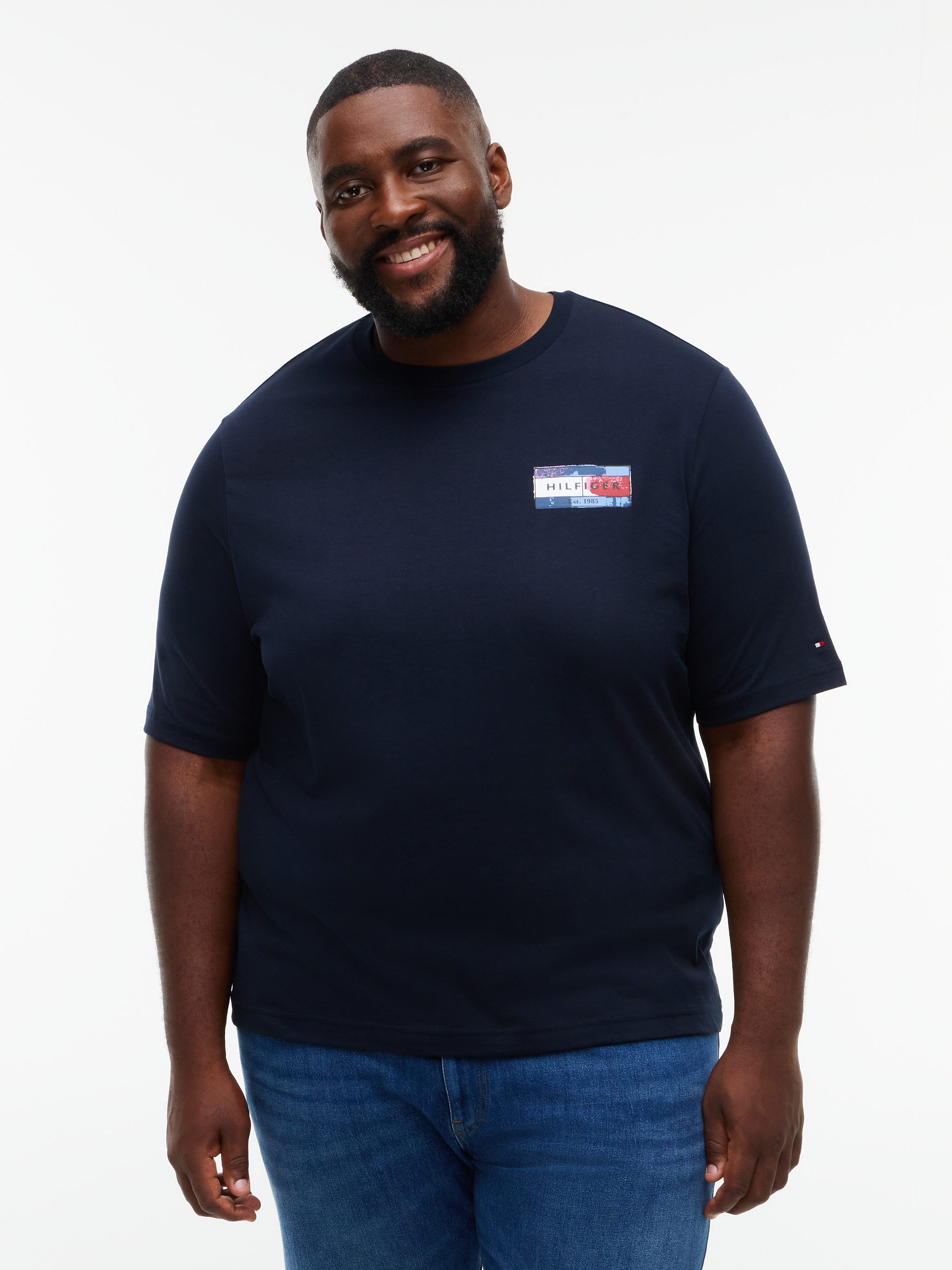 Tommy Hilfiger Big & Tall T-Shirt BT-BACK FLAG GRPHIC mit Rückenprint, normale Passform