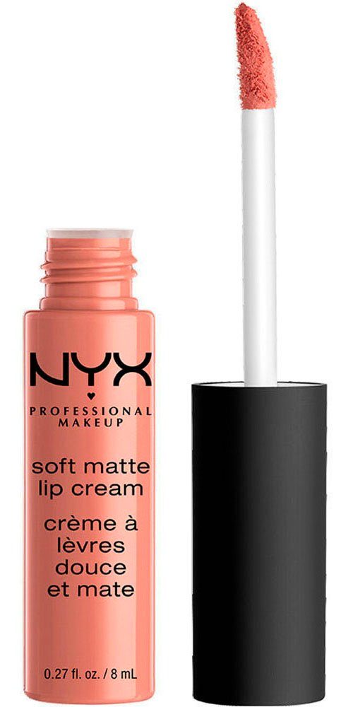 NYX Lippenstift Professional Makeup Soft Matte Lip Cream, mit natürlichen Inhaltstoffen