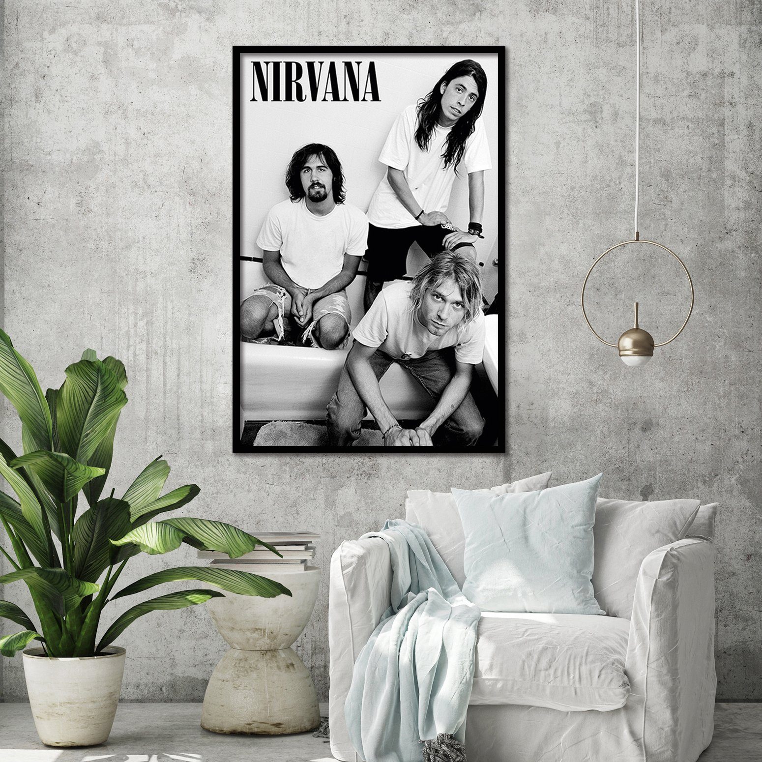 PYRAMID Poster Nirvana Poster Bathroom 61 x 91,5 cm günstig online kaufen