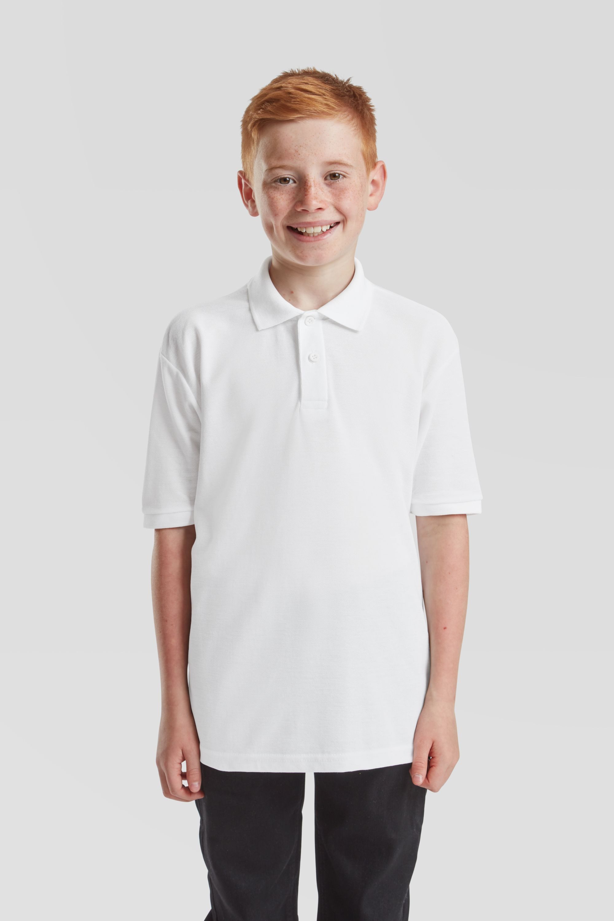 Fruit of the Loom Poloshirt Kids 65/35 Polo – Bild 3 von 5