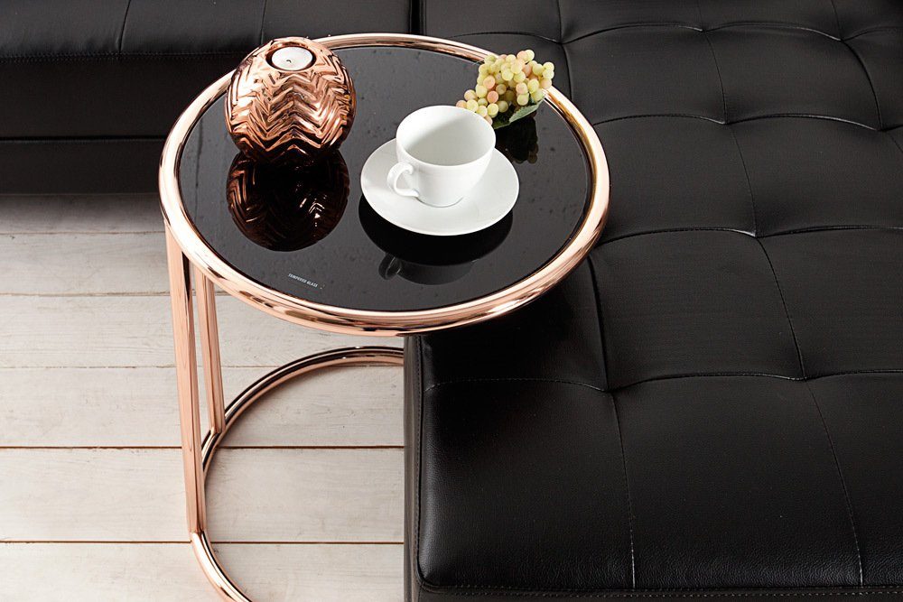 riess-ambiente Beistelltisch ART DECO Ø40cm kupfer / schwarz (Einzelartikel günstig online kaufen