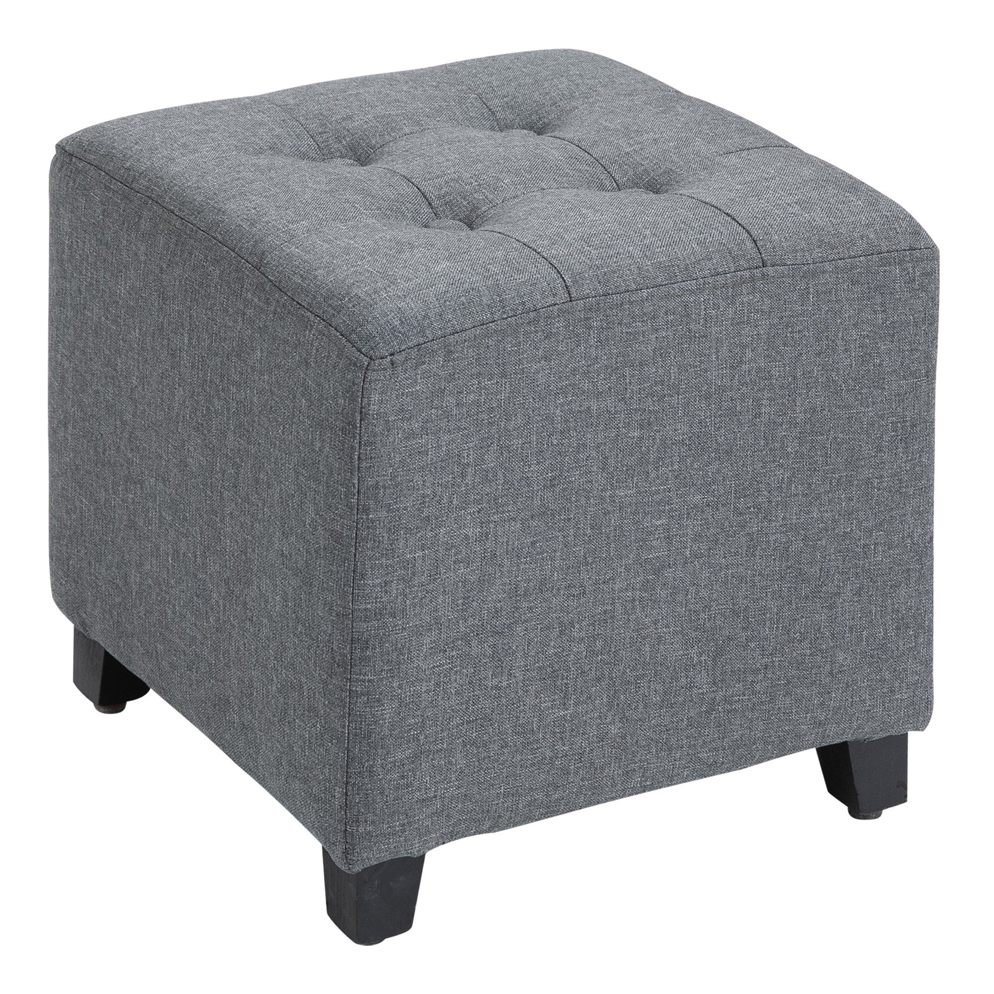 HOMCOM Fußhocker Quadratischer Sitzhocker, (fussbank, 1 günstig online kaufen