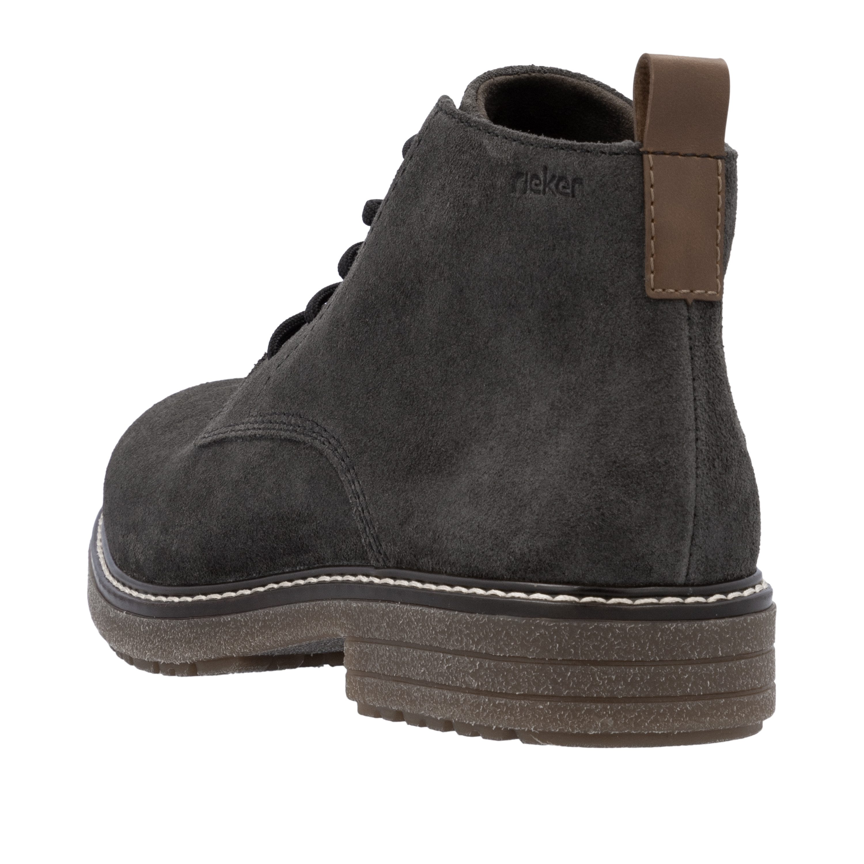 Rieker Schnürstiefelette Schnürboots, Workerboots, Profilsohle, mit Anziehlasche
