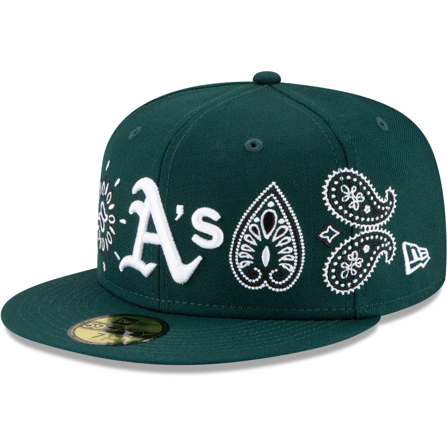 New Era Fitted Cap 59Fifty PAISLEY Oakland Athletics