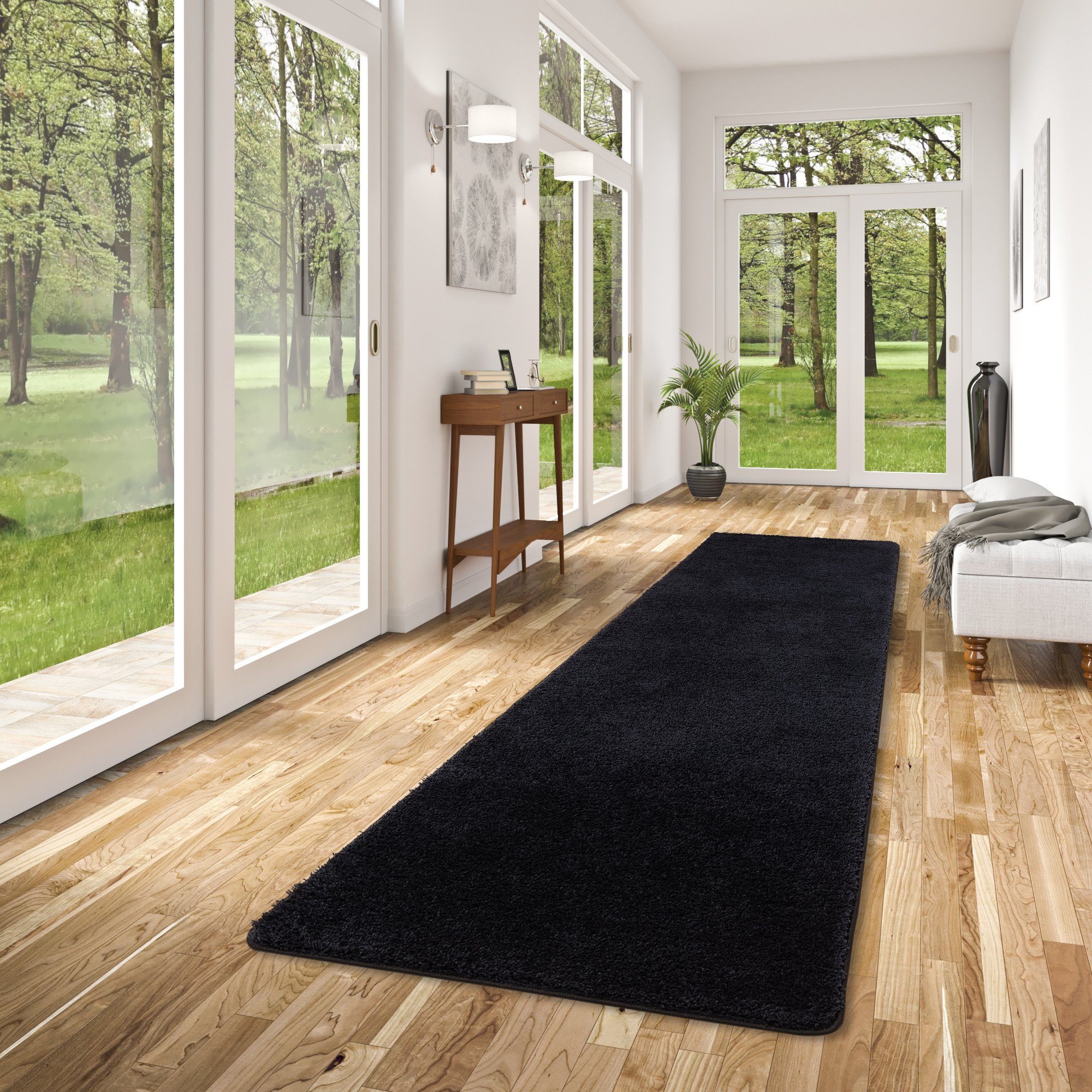 Snapstyle Läufer Hochflor Shaggy Läufer Teppich Palace, Rechteckig, Höhe: 36 mm