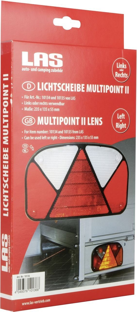 LAS Anhänger-Rückleuchte LAS Lichtscheibe für Rückleuchte Multipoint II