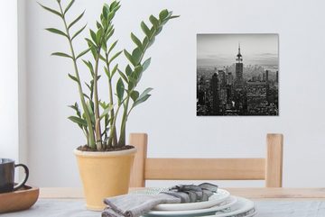 OneMillionCanvasses® Leinwandbild New York City Schwarz-Weiß-Fotodruck, (1 St), Leinwand Bilder für Wohnzimmer Schlafzimmer