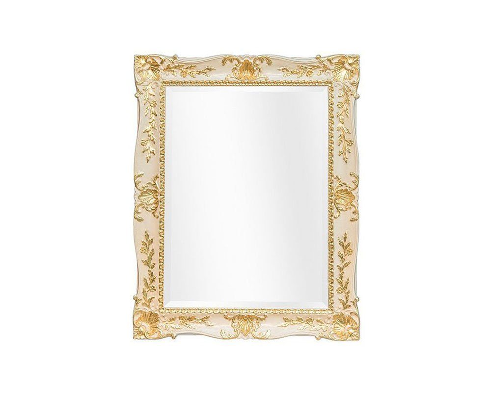 ASR Rahmendesign Barockspiegel Bellaria 78×98 cm – Blattgold, handgefertigt, Handgefertigt, Unikat-Charakter, Barockprofil