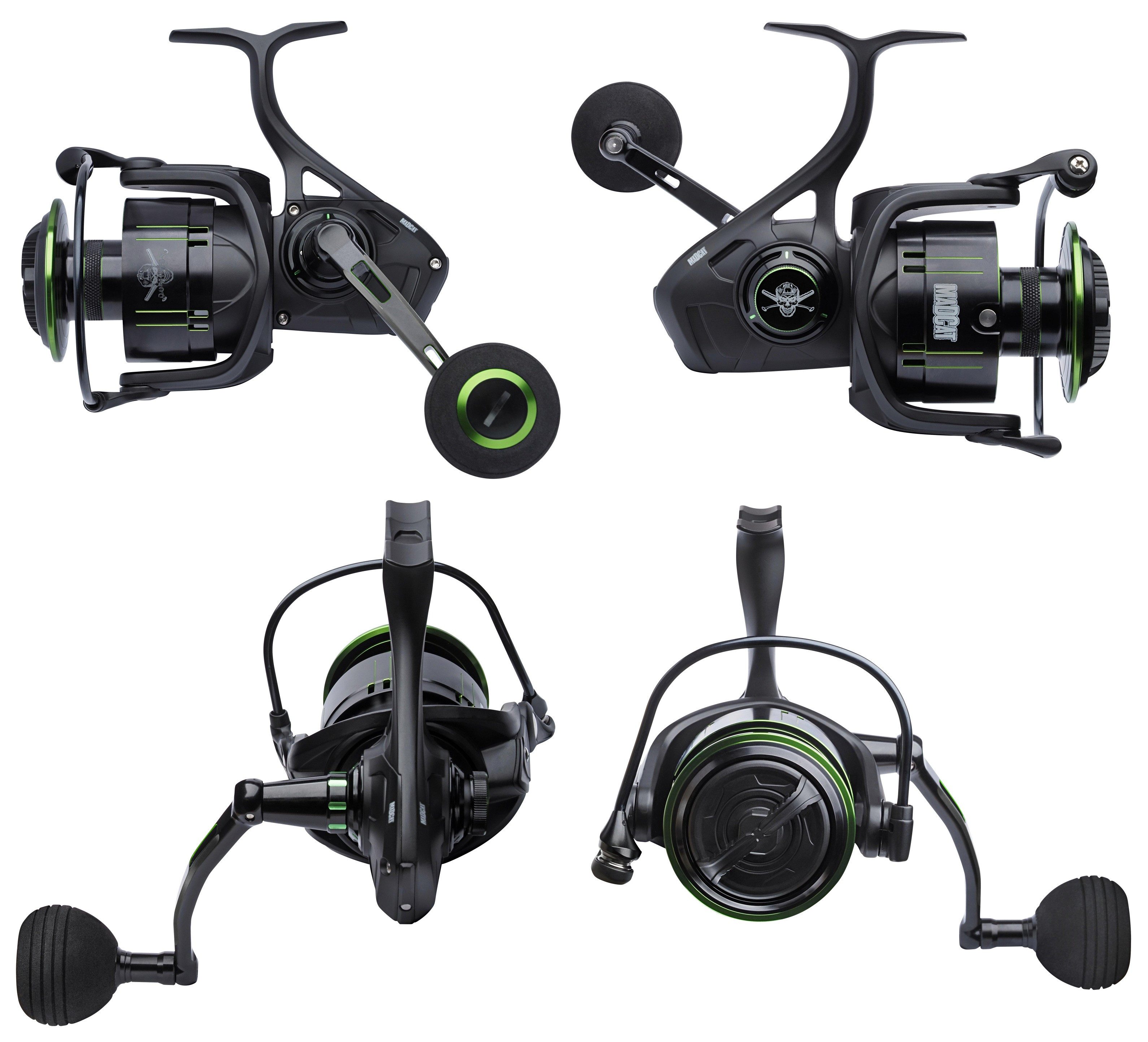 MADCAT Spinnrolle DAM MADCAT Dominion Spinning Rolle - 4 Größen - Waller - Raubfisch), Modernes Design