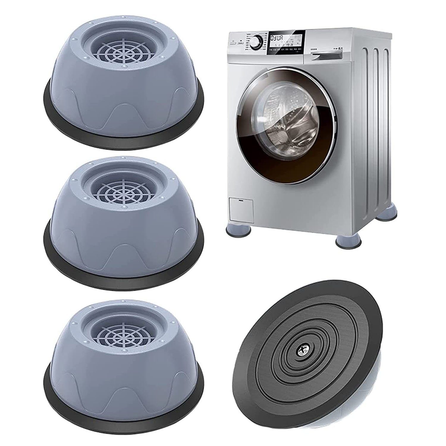 8 Stück Waschmaschine Anti-Vibrations-Matte, Anti-Lärm-Waschmaschine  Anti-Vibrations-Pad, Universal-Waschmaschine Trockner Unterstützung