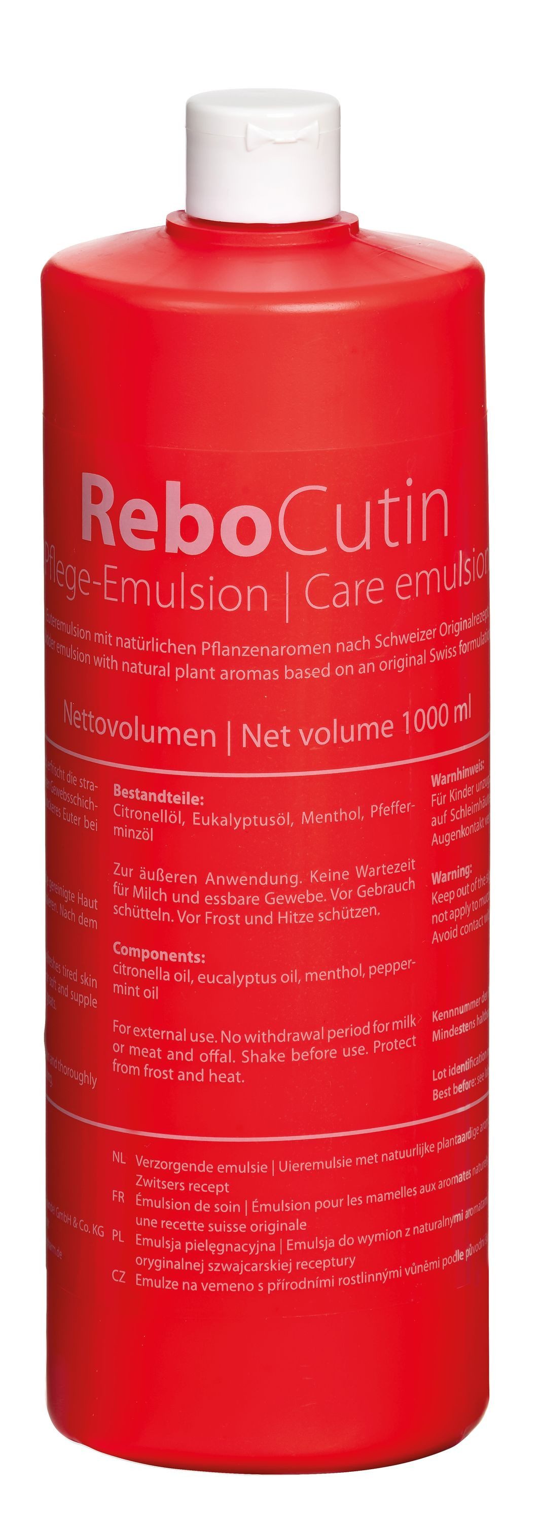 reboVet Veterinär-Fachgroßhandel GmbH & Co. KG Fellpflege ReboCutin® Euter-Emulsion alle Tiere 1000 ml