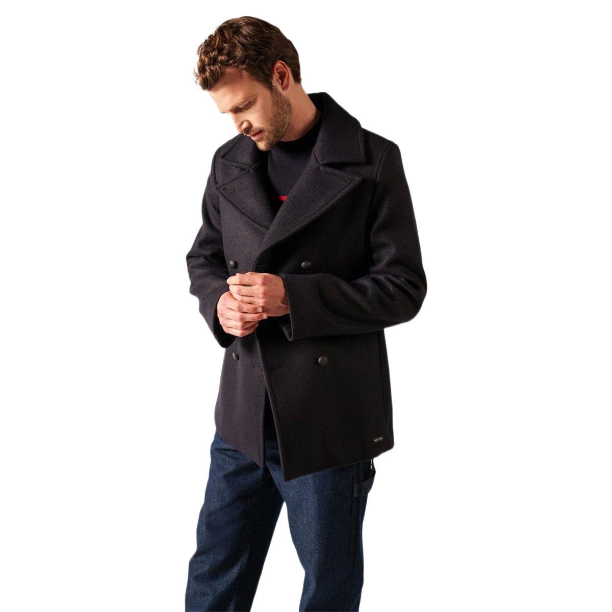 Saint James Cabanjacke 0470 Herren Jacke Galion Reverskragen aus reiner Schurwolle