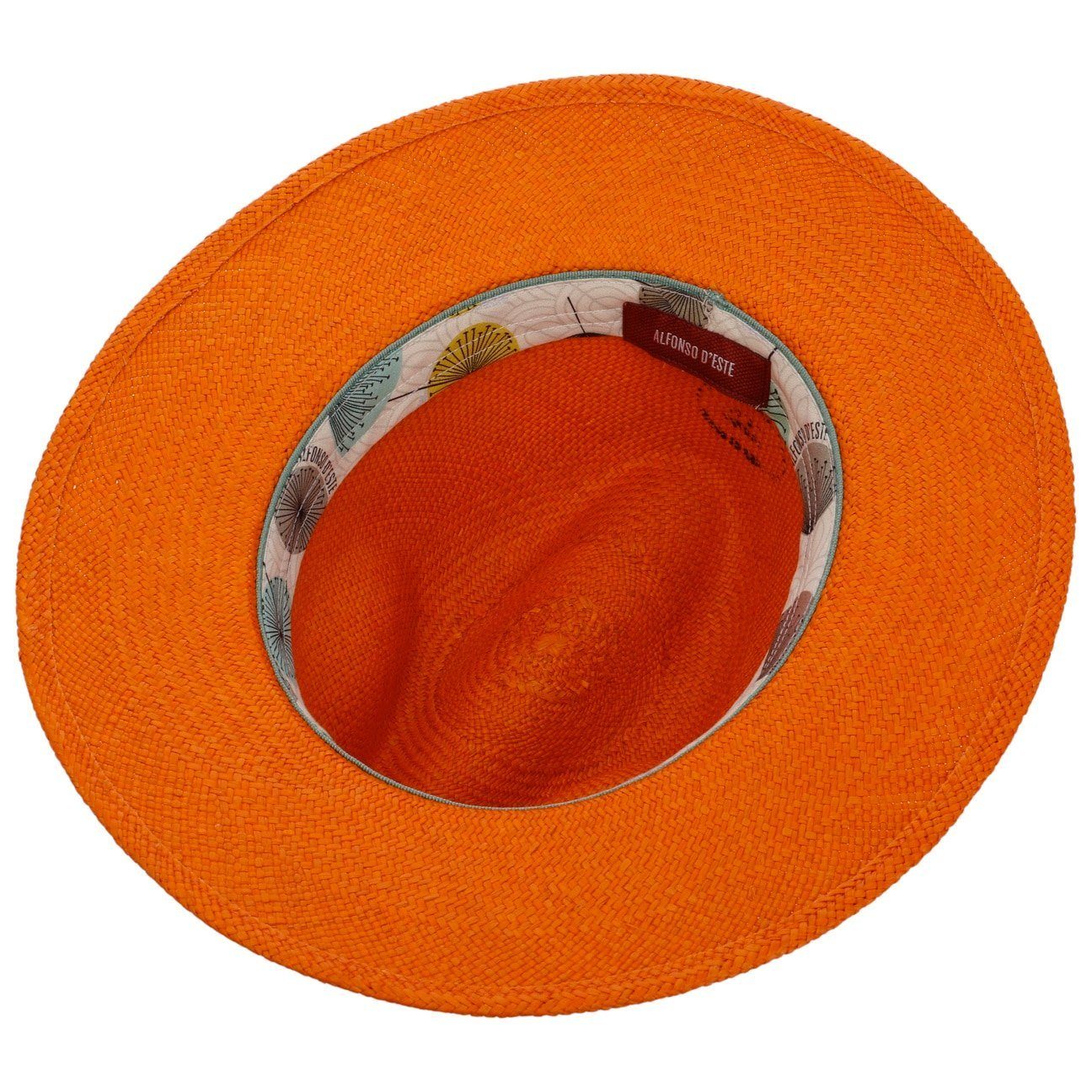 Ripsband, in Alfonso Made mit Sonnenhut D´Este Italy Panamastrohhut (1-St)