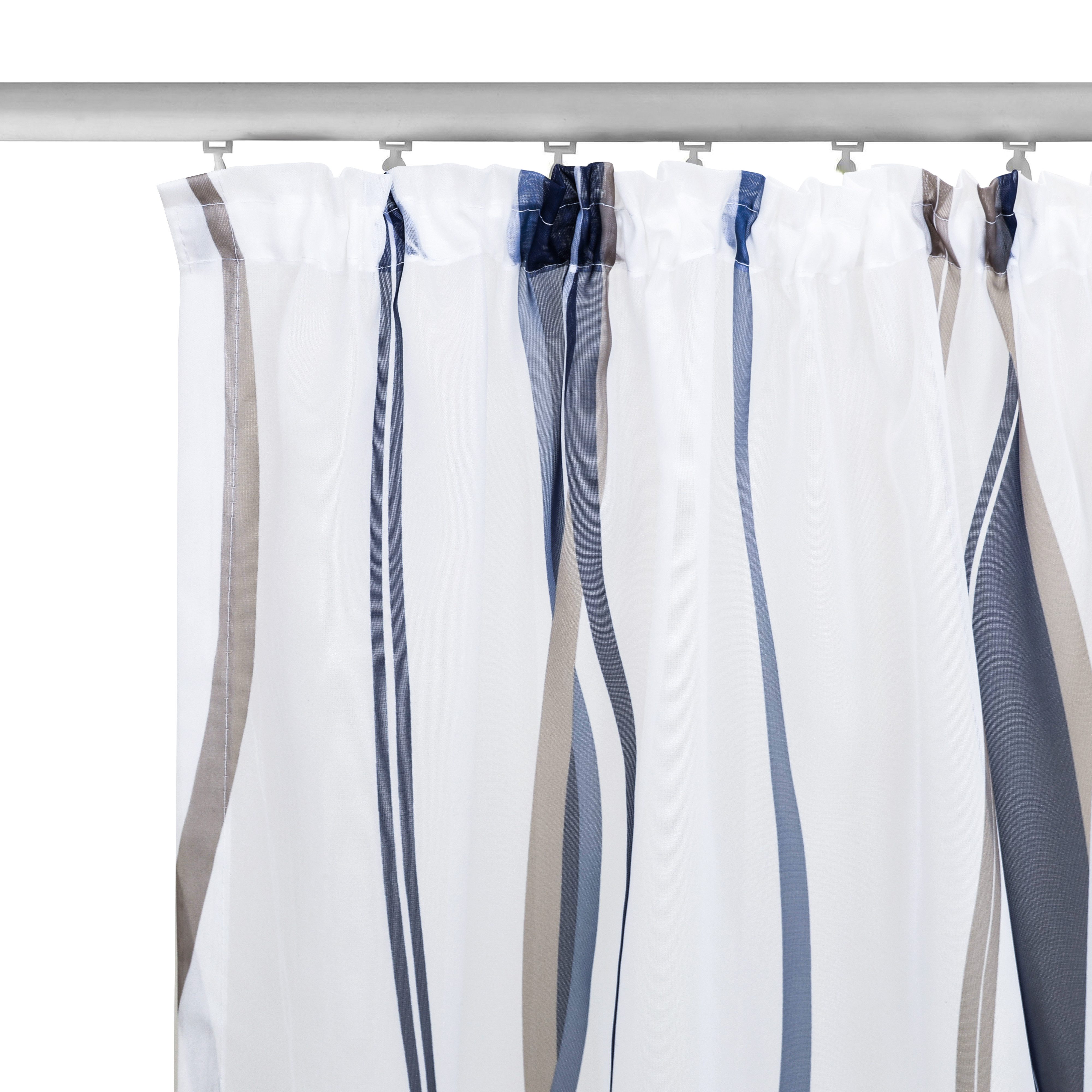 OTTO home Gardine Dimona (2 St), Kräuselband, transparent, Voile, 2er-Set, Bestseller, Polyester, Wellen