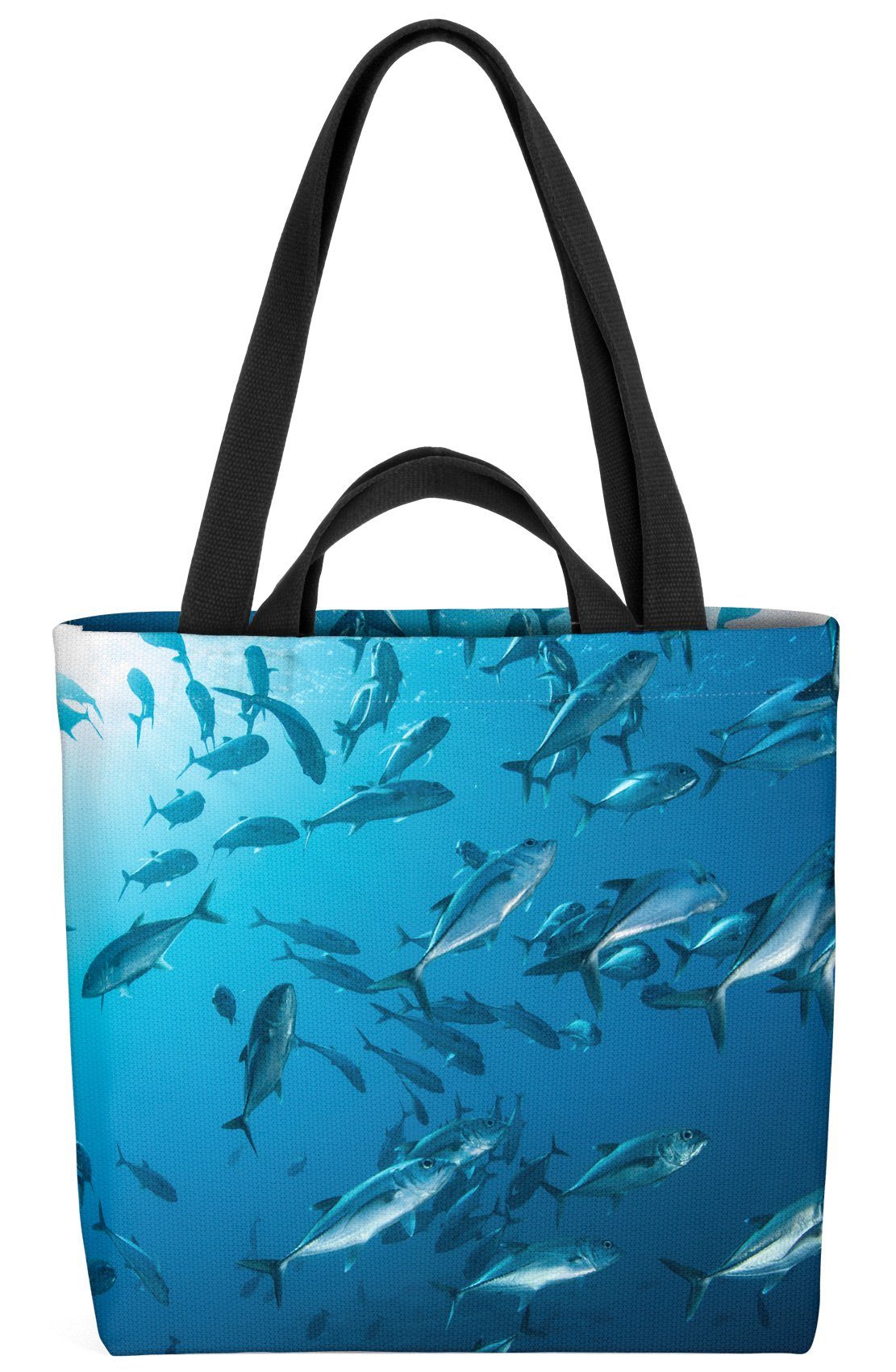 VOID Henkeltasche (1-tlg), Fischschwarm Fische Schwarm Meer See Ocean Mittelmeer Urlaub Tauchen