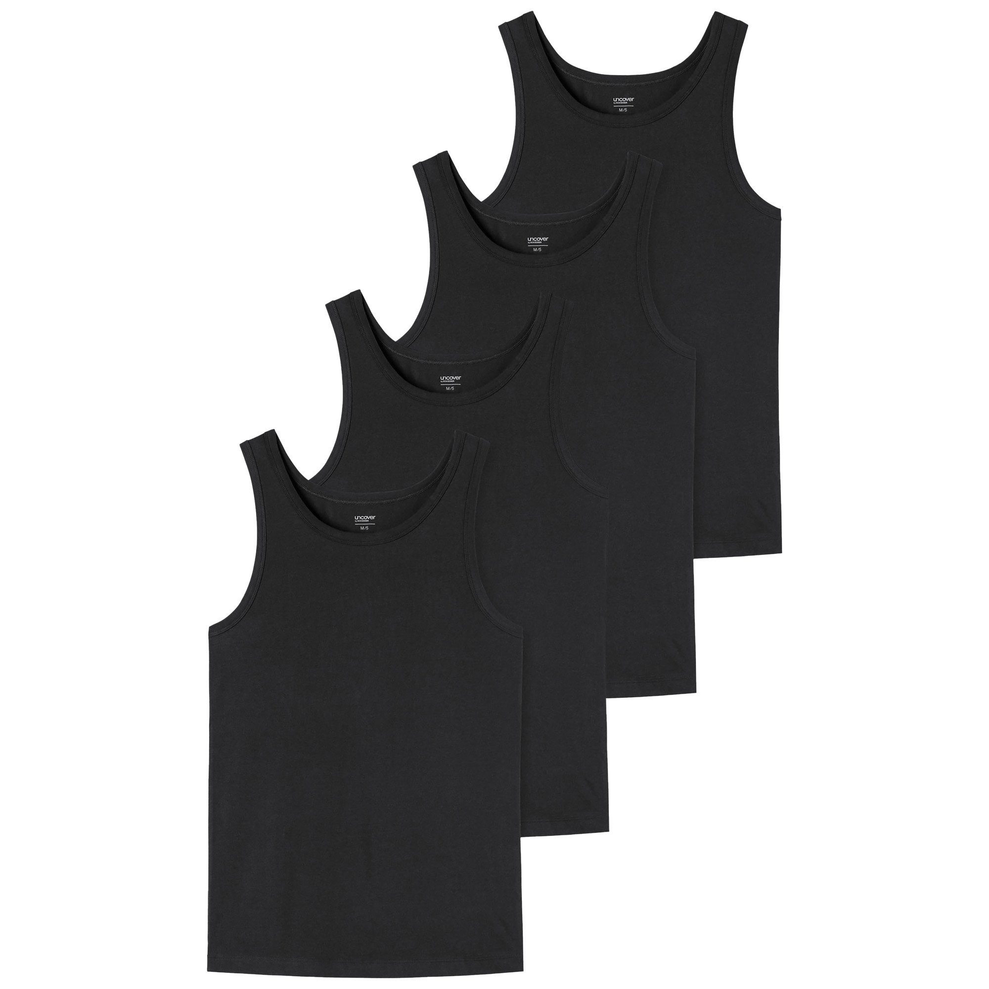 Unterhemd Herren Unterhemd 4er Pack Baumwolle