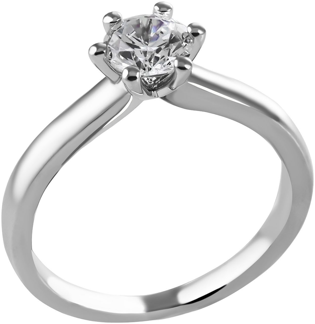 Firetti Fingerring Schmuck Geschenk Silber 925 Damenring Verlobungsring Ring Solitär, mit Zirkonia (synth)