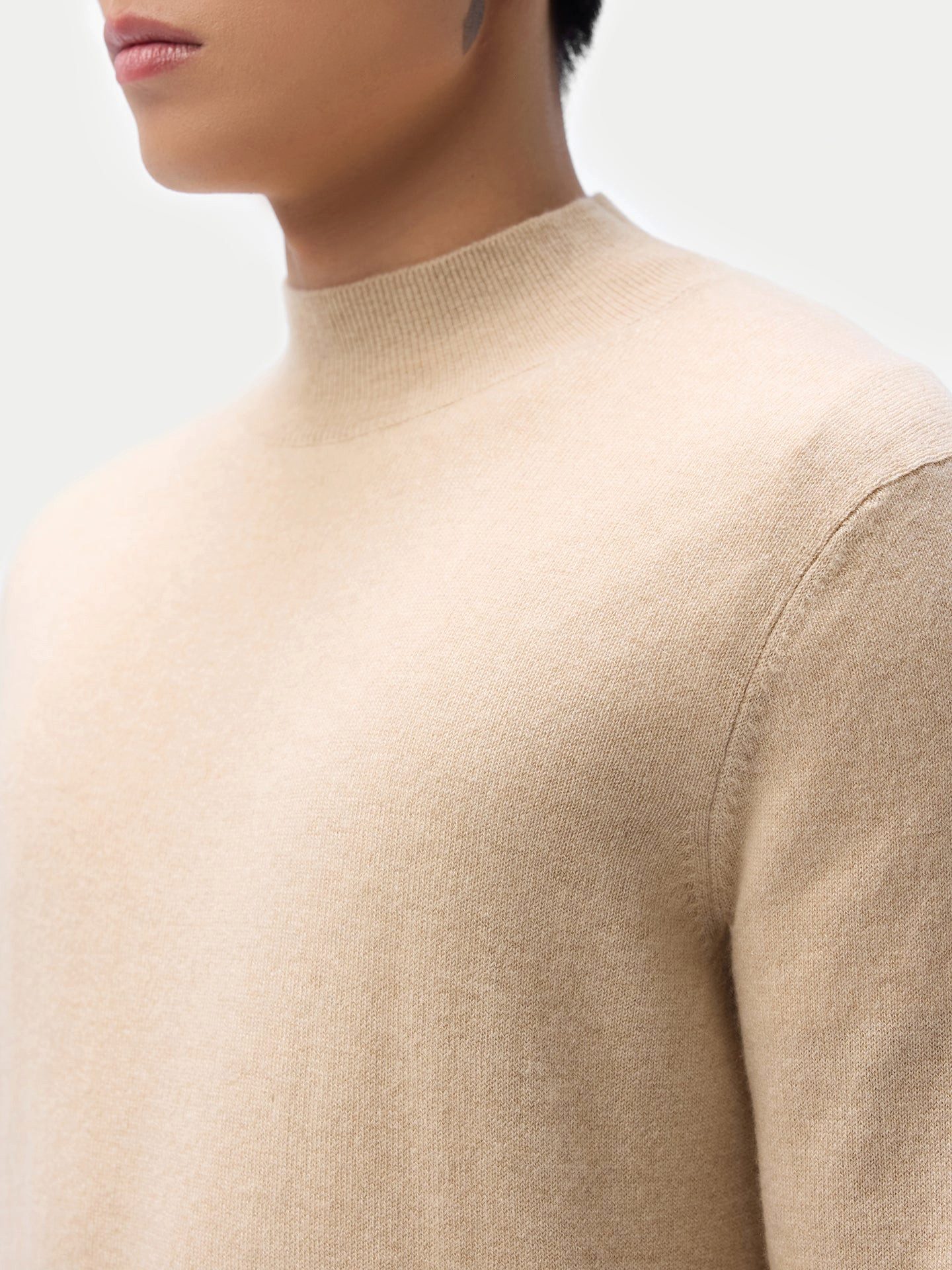 GOBI Cashmere Rundhalspullover Stehkragenpullover aus Kaschmir
