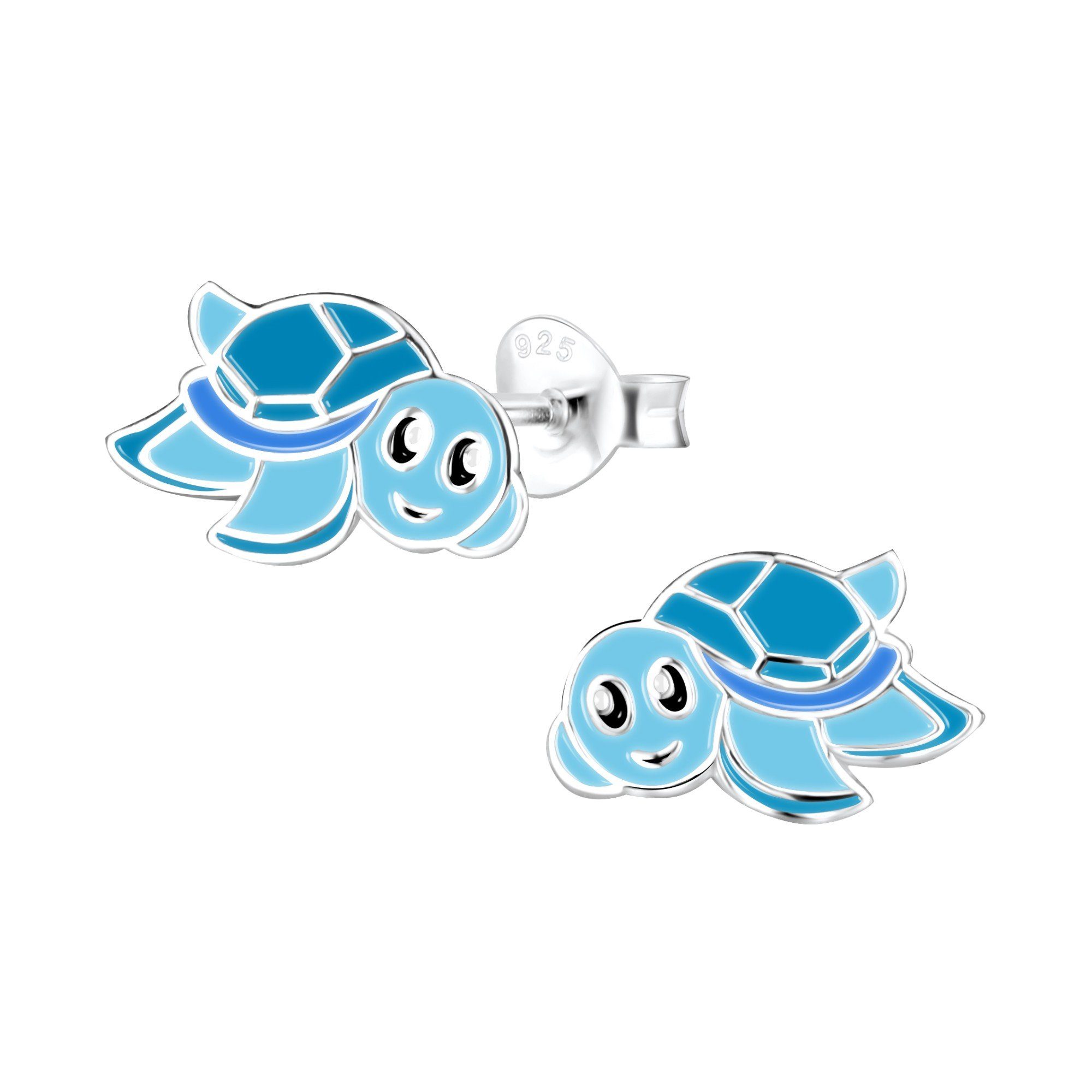 Paar Ohrstecker Kinder Ohrringe Schildkröte 925 Silber