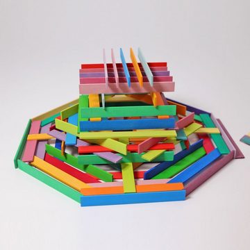 GRIMM´S Spiel und Holz Design Spielbausteine Leonardo Stäbchen 100 Stäbchen bunt Holzspielzeug