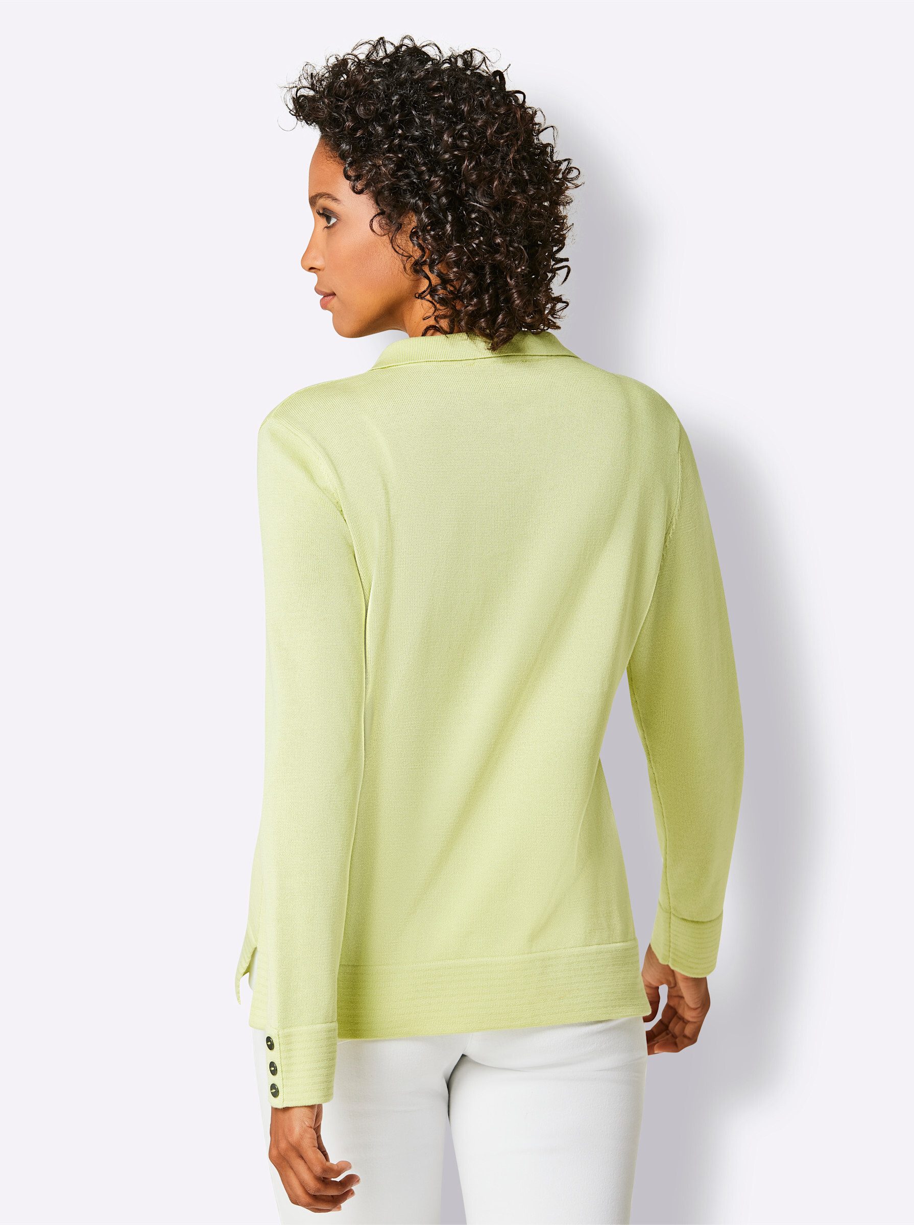 creation L Strickpullover Baumwoll-Pullover Langarm Feinstrick, Jersey