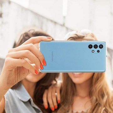 CoolGadget Handyhülle Transparent Ultra Slim Case für Samsung Galaxy A32 5G 6,5 Zoll, Silikon Hülle Dünne Schutzhülle für Samsung A32 5G Hülle