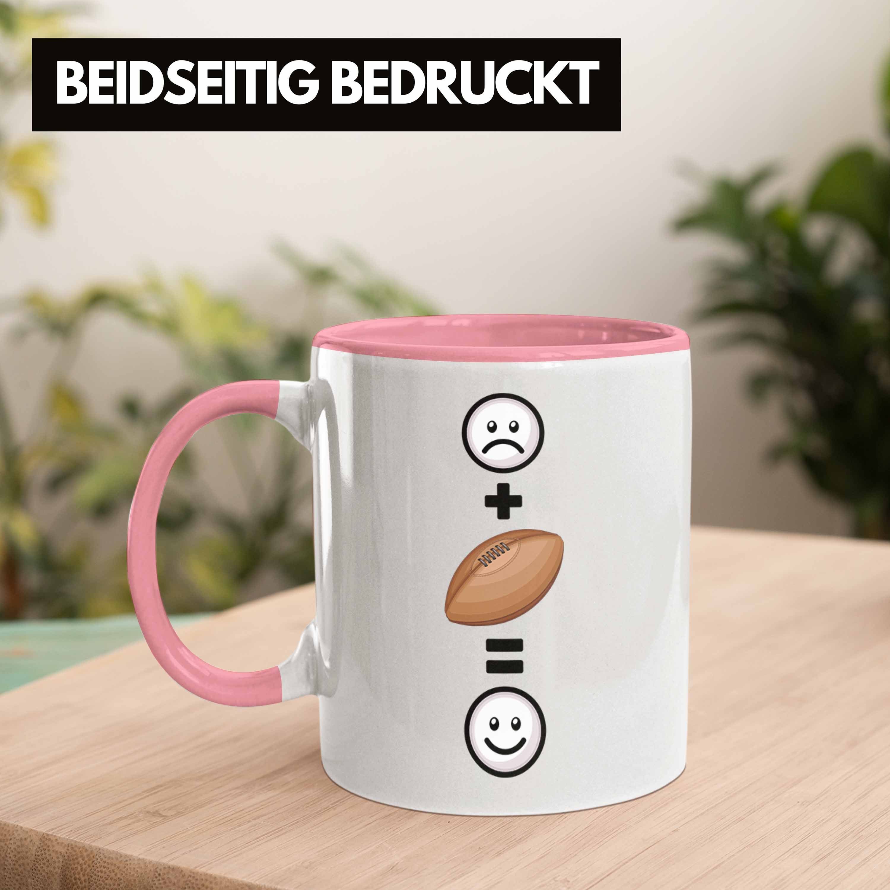 für Tasse Geschenkidee Rosa :(Rugby Lustige Rugby Trendation Rugby-Spieler Tasse Geschenk