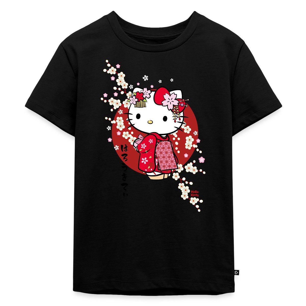 Spreadshirt T-Shirt Hello Kitty Japan Kimono Kirschblüten Kinder Premium T-Shirt (1-tlg)