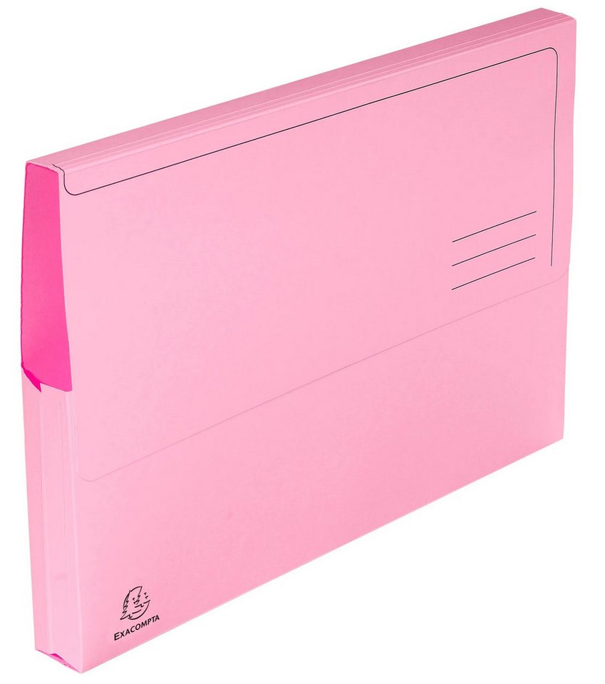 Thumbnail - EXACOMPTA Organisationsmappe 3x 50er Packung Dokumentmappen SUPER 210, A4 - Rosa - 46778E, Document wallet