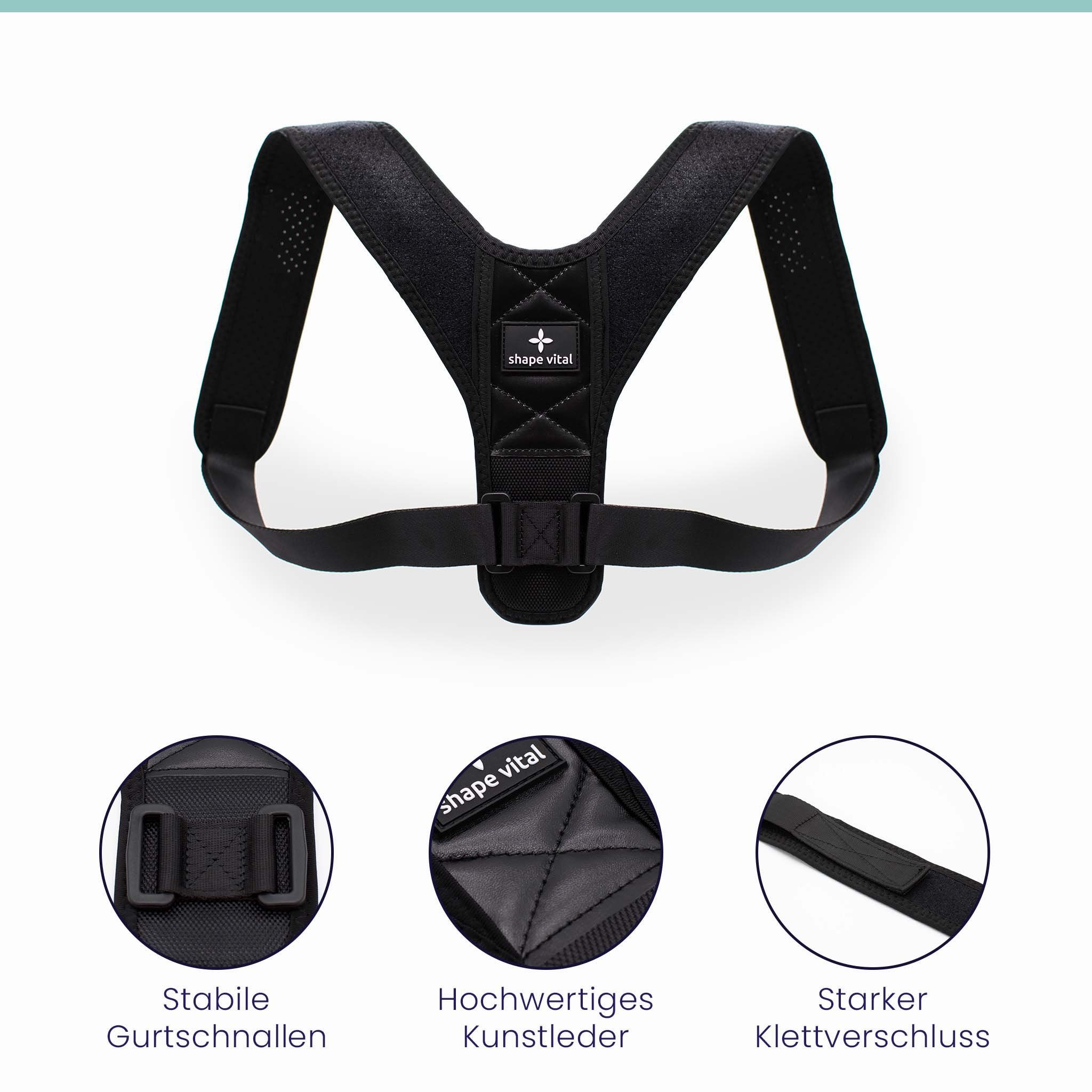 shapevital.de Rückenbandage Haltungsgurt Vital-Pro - Haltungstrainer für eine aufrechte Haltung