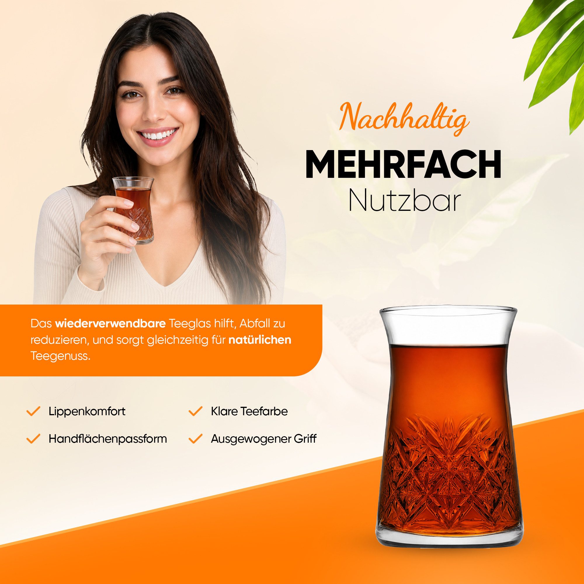 Pasabahce Gläser-Set Timeless Teegläser-Set, 12-tlg., Glas, 12-tlg. Set, 170 ml, ideal für türkischen Tee
