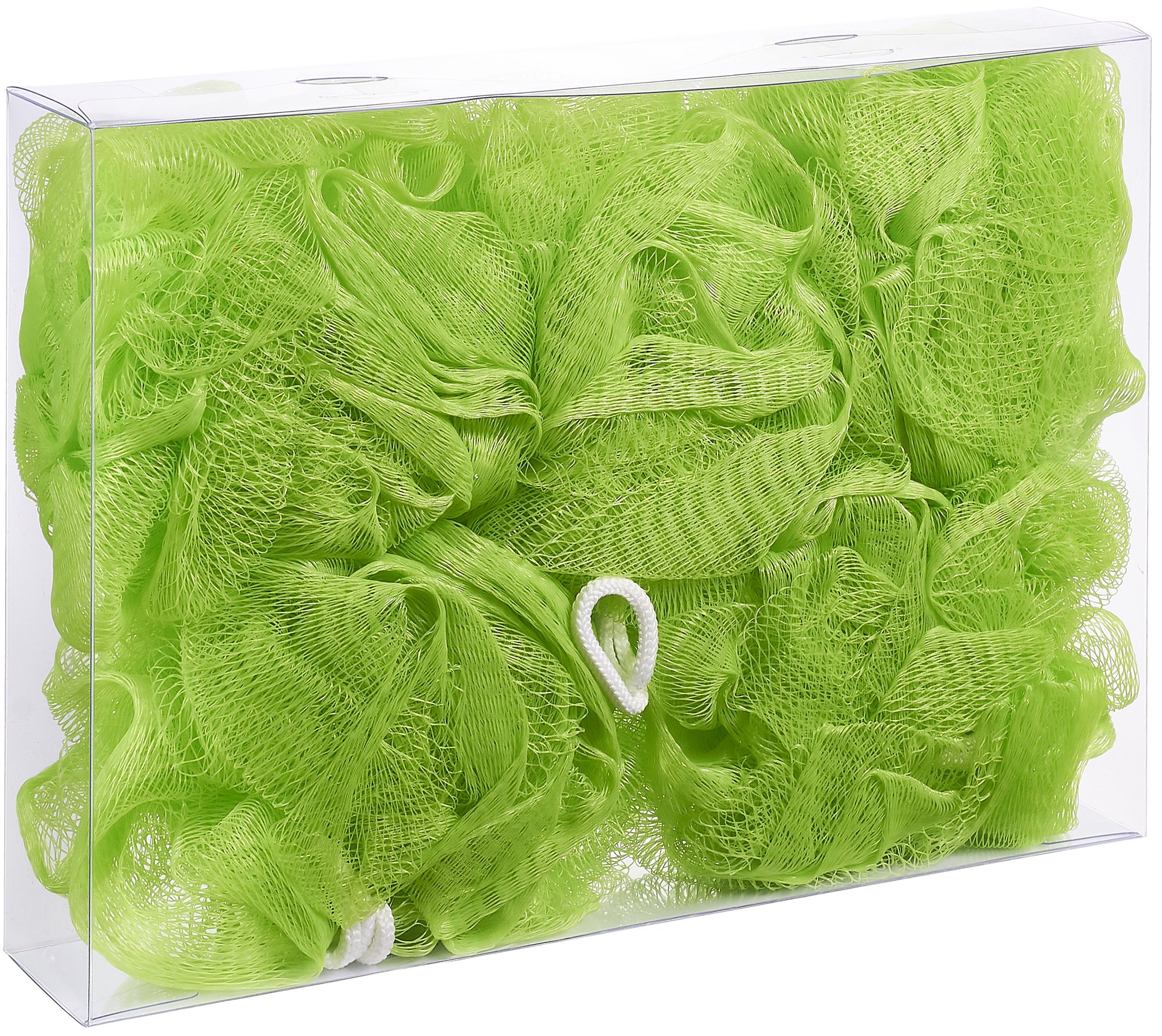 BRUBAKER Duschschwamm Badeschwamm-Set, 5-tlg., 5x Peeling- und Massage-Schwamm, Duschschwamm mit Aufhänger