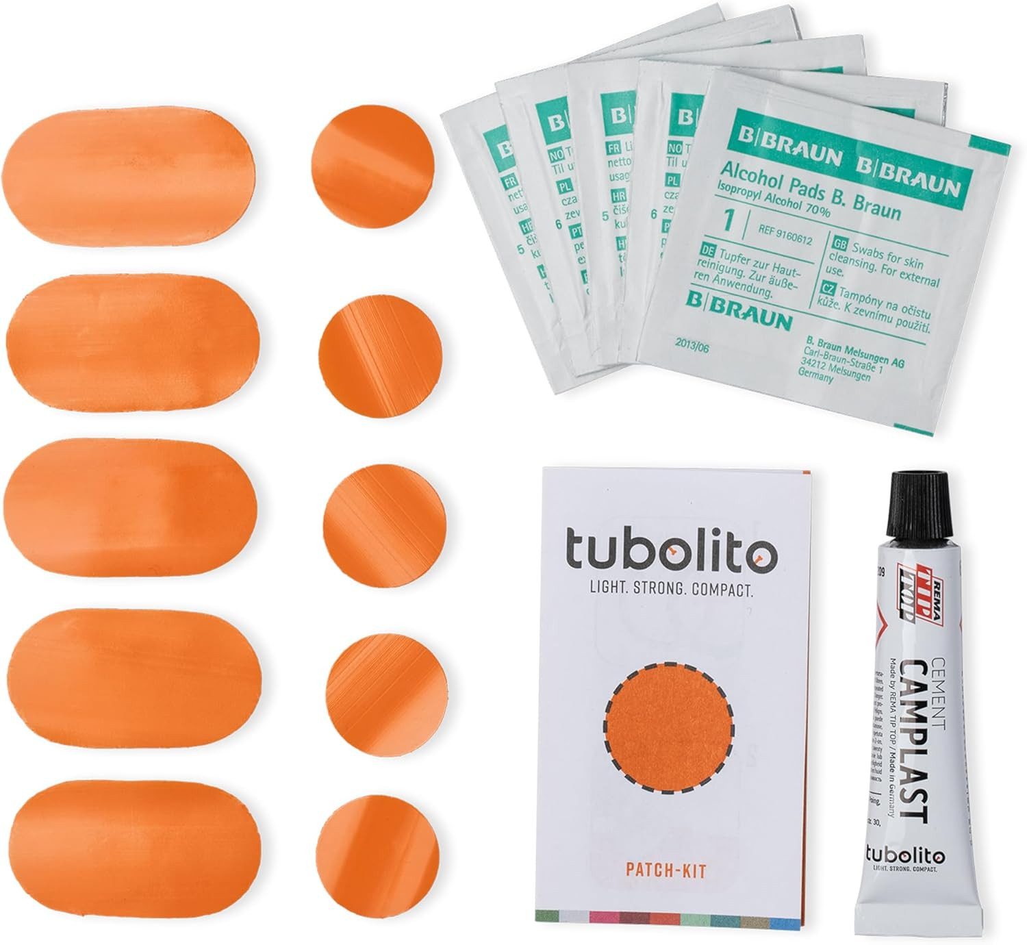 Tubolito Fahrrad-Montageständer Tubolito Tubo Patch Kit Fahrrad TPU Schlauch Pflickset Pannenset