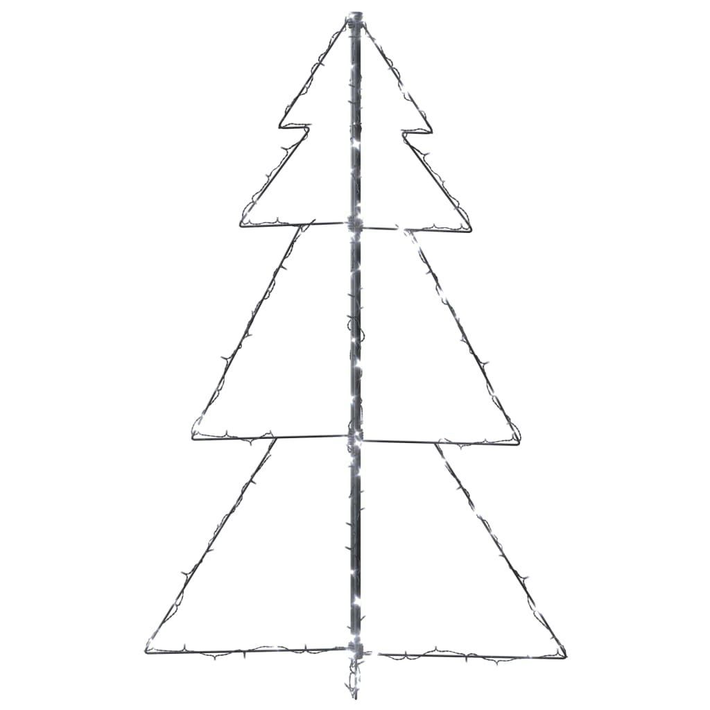Baum Outdoor Indoor Kegelform & 160 LED vidaXL Kaltweiß in Weihnachtsbaum LEDs cm 78x120