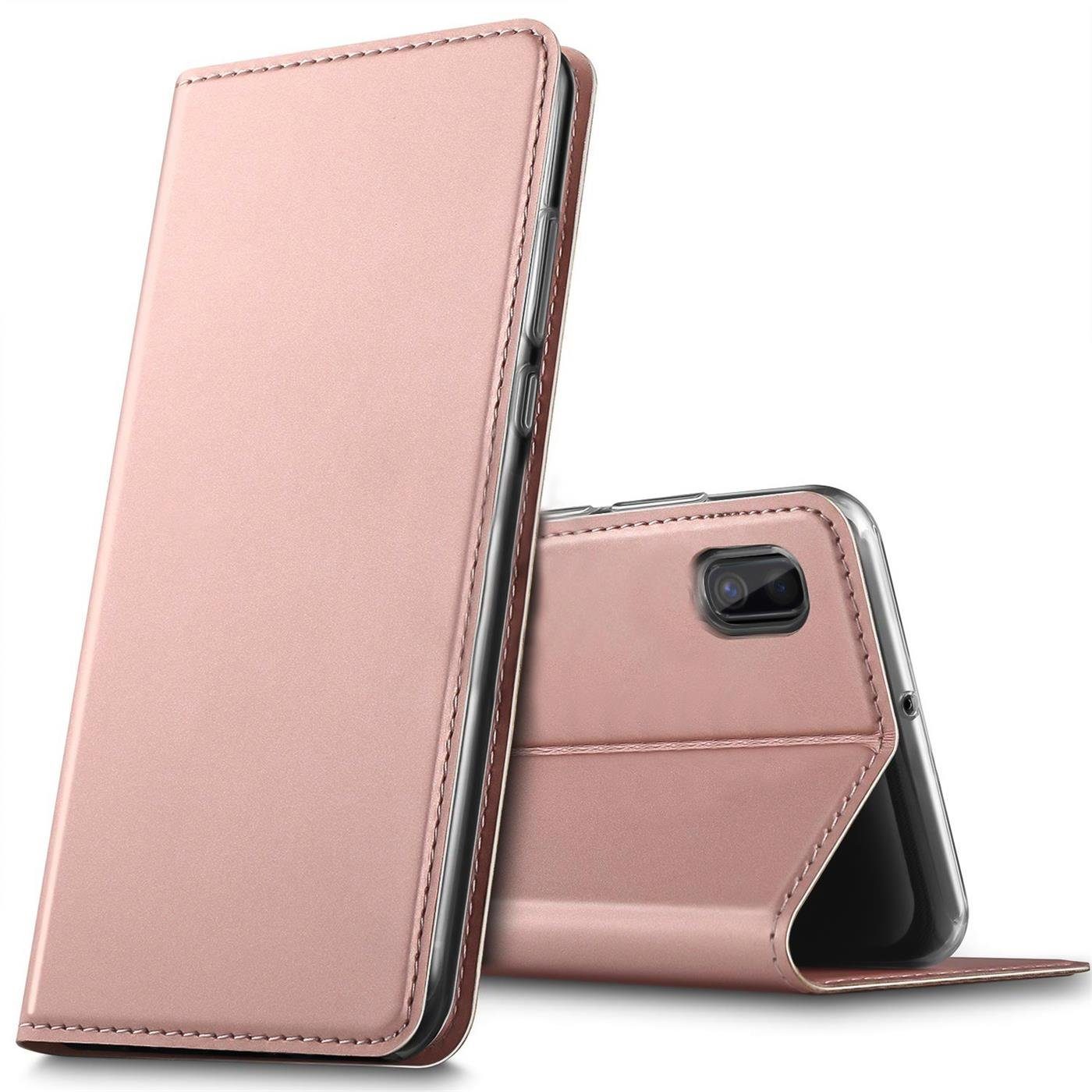 CoolGadget Handyhülle Magnet Case Handy Tasche für Samsung Galaxy A10 6,2 Zoll, Hülle Klapphülle Ultra Slim Flip Cover für Samsung A10 Schutzhülle