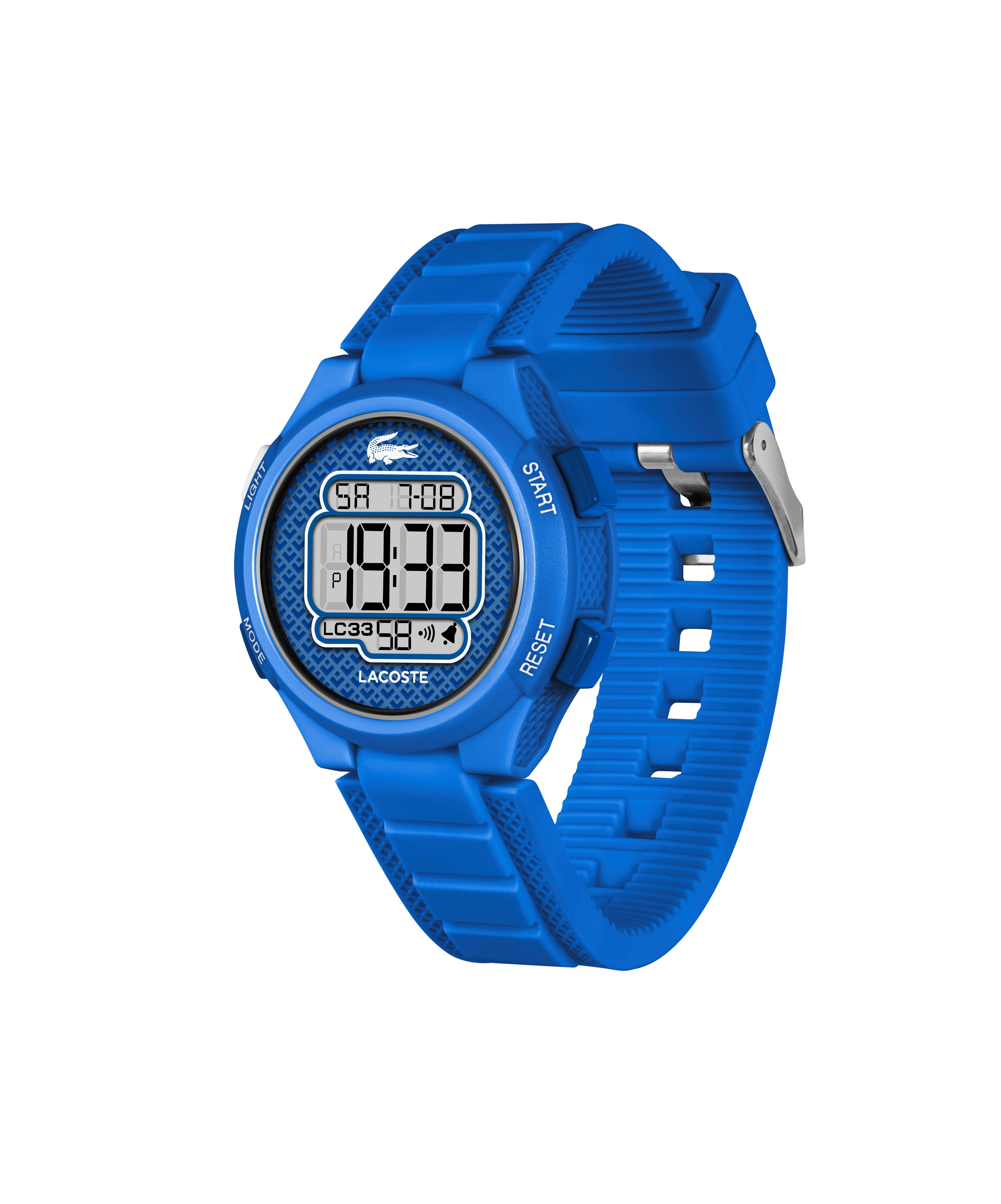 Lacoste Chronograph LC33 Kids 2030066, Quarzuhr, Armbanduhr, Silikonarmband, digital, Tag, Stoppfunktion