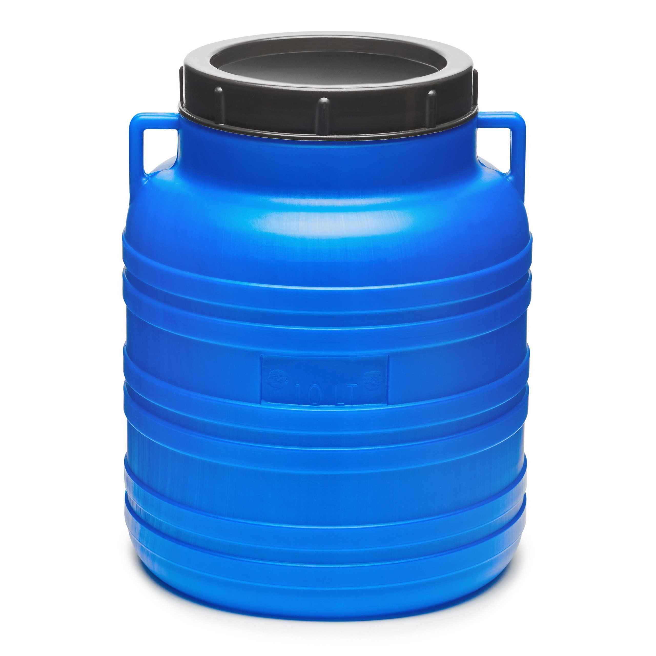 Garronda Regentonne 10L Plastikfass Lebensmittelfass Sauerkrautfass Hobbock Garten GD-0078, 10 l