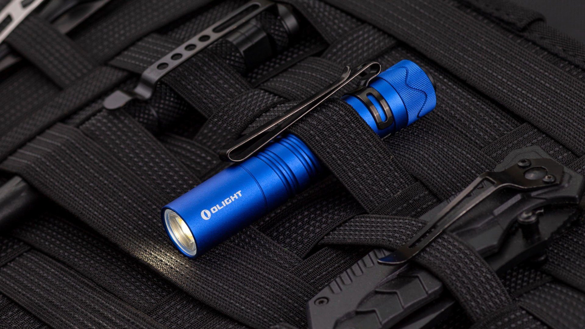 Blau Taschenlampe kaltweiße kleine Taschenlampe LED OLIGHT OLIGHT EOS I5R