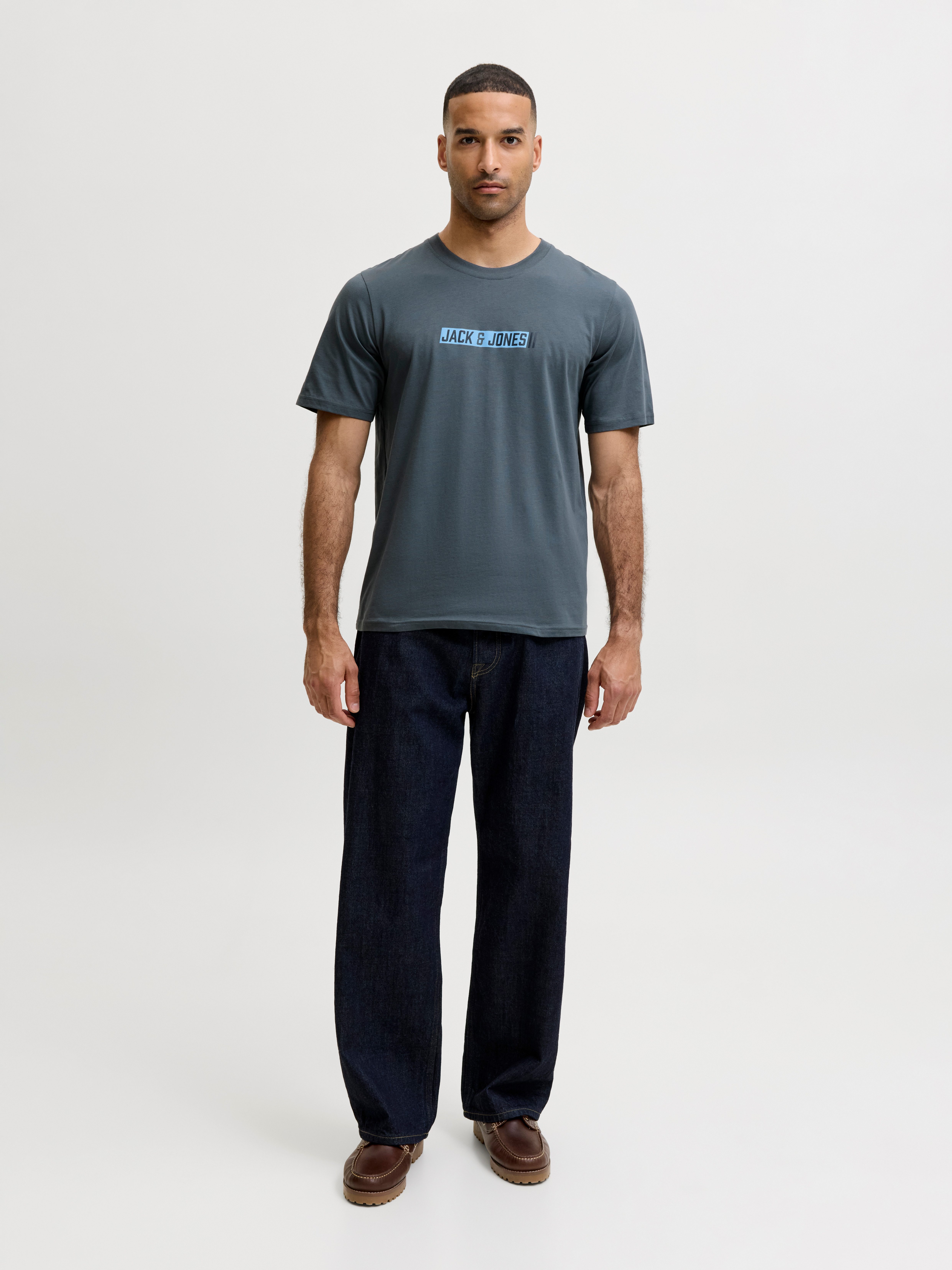 Jack & Jones Rundhalsshirt JJMUNK TEE SS CREW NECK Baumwolle, regular fit – Bild 5 von 5