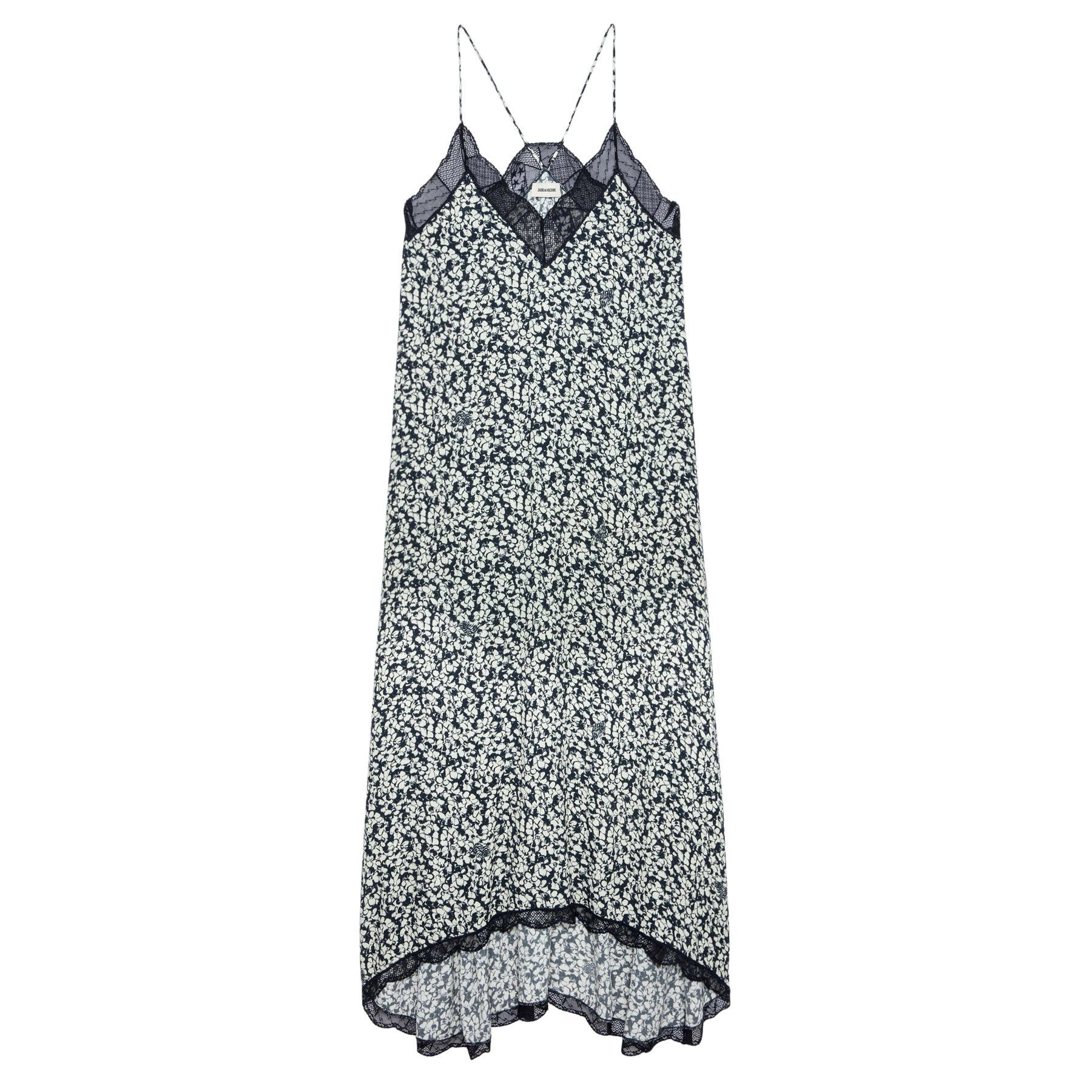 ZADIG & VOLTAIRE Maxikleid Maxikleid RISTY CREPE BICO FLOWERS aus Viskose