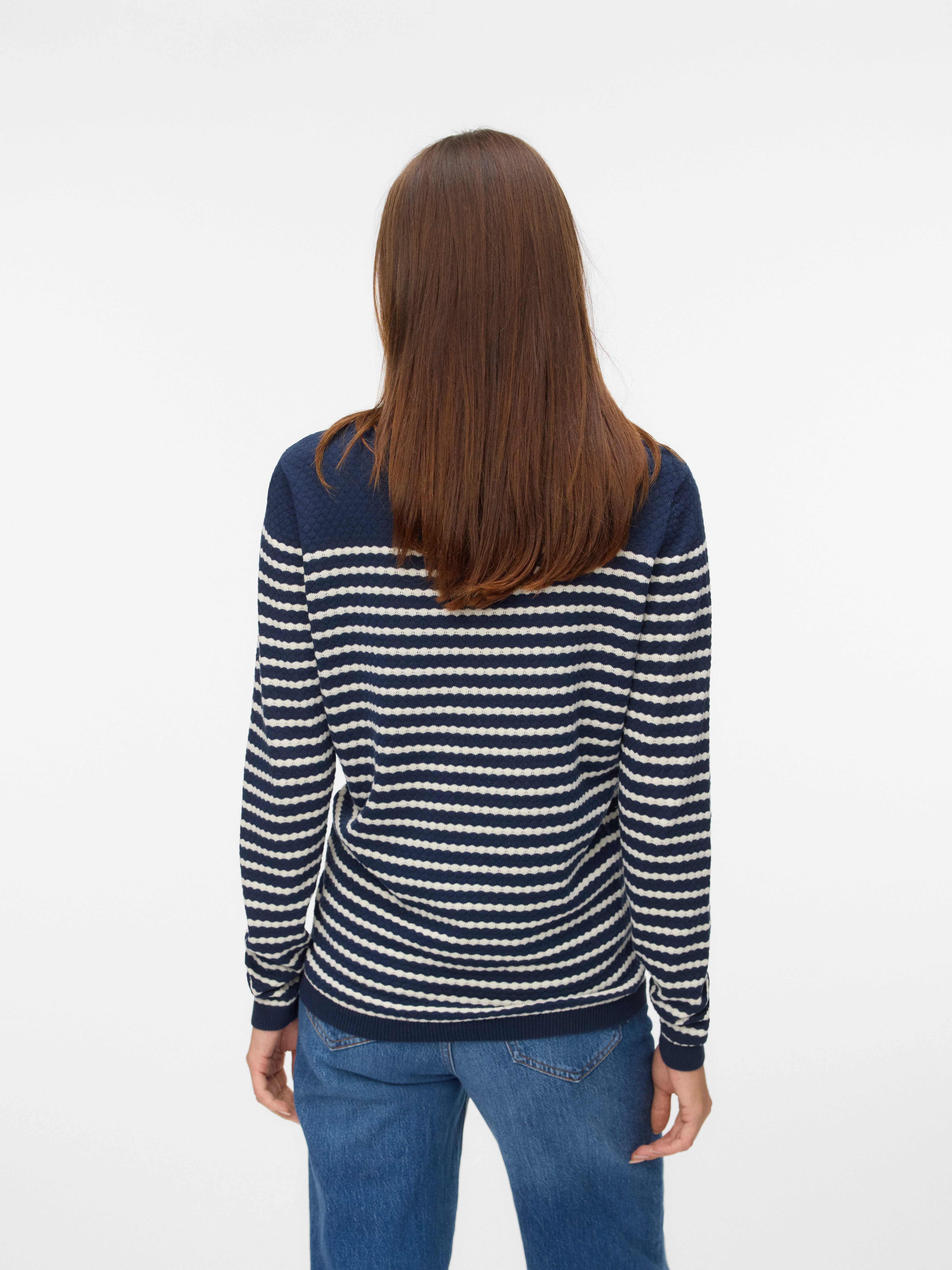 Vero Moda Rundhalspullover VMCARE STRUCTURE LS günstig online kaufen