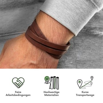 Simaru Lederarmband Anpassbar, Armband aus Premium Leder Made in Germany, Jede Größe möglich