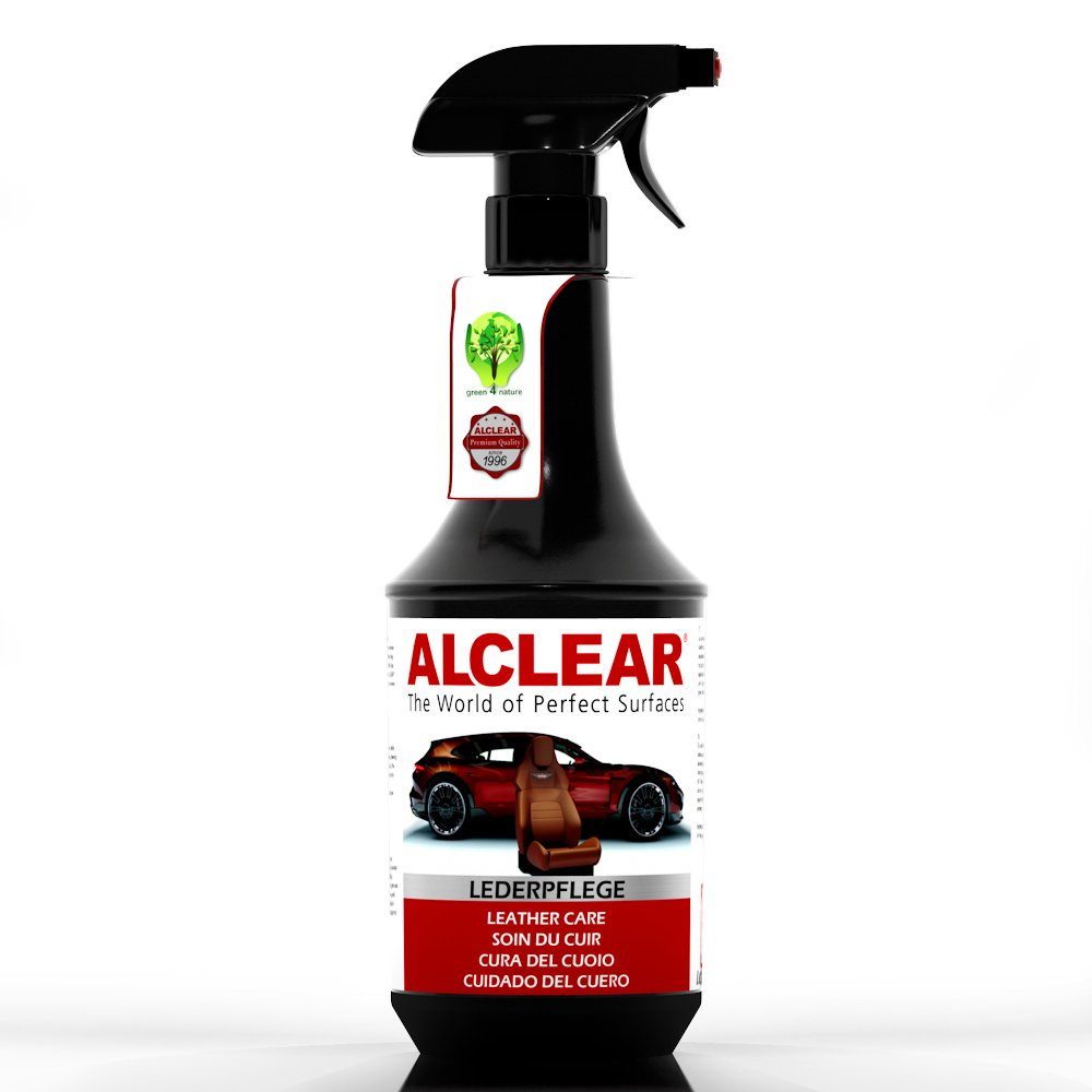ALCLEAR 721LP Lederpflege für Auto & Sofa, 1000 ml mit Sprühkopf & Tuch Auto-Reinigungsmittel