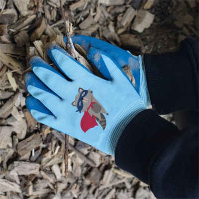 Triuso Gartenhandschuhe Kinder Gartenhandschuh - Arbeitshandschuh - Nylon-Handschuh mit Latex-Beschichtung