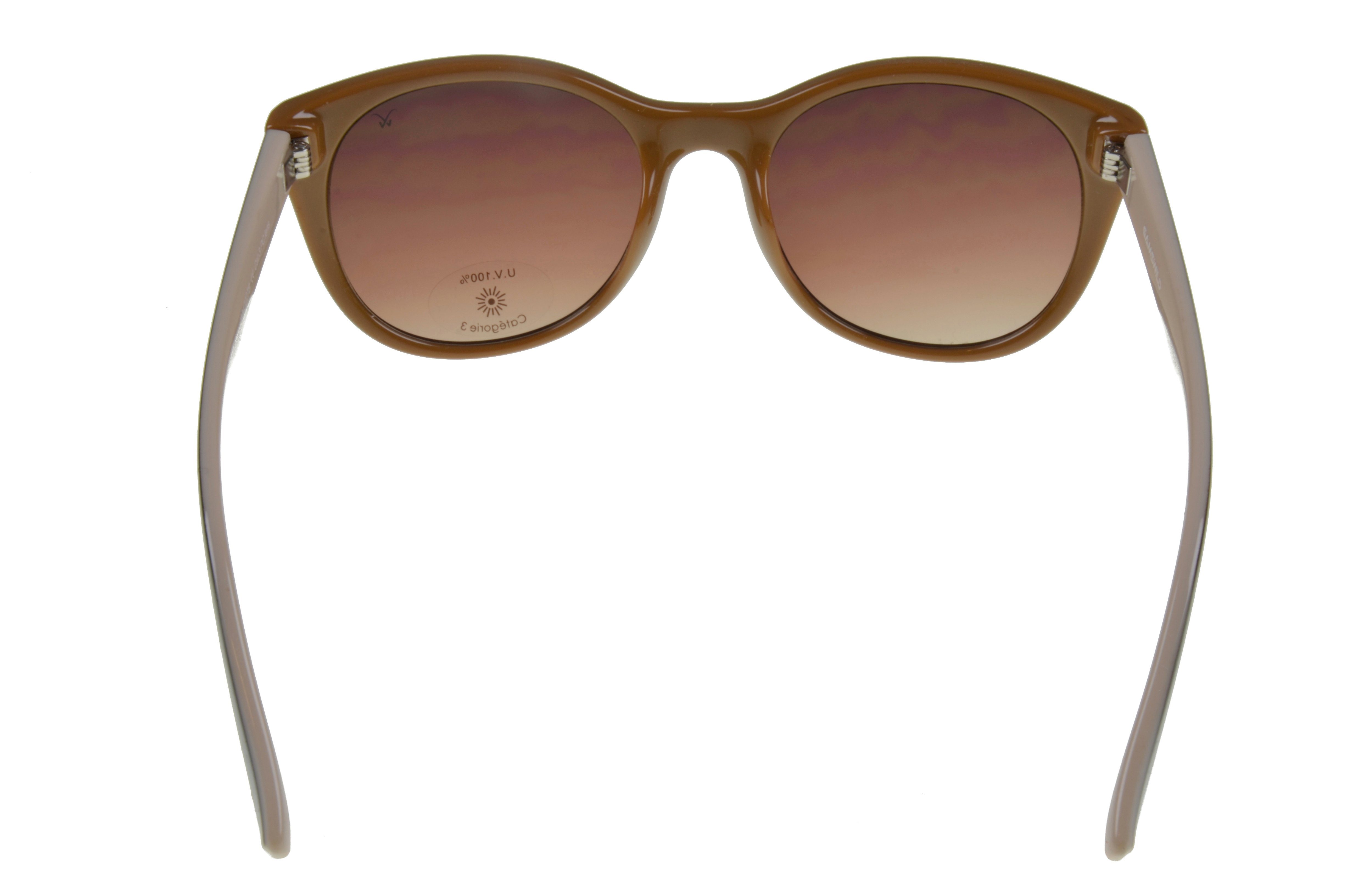 Gamswild Sonnenbrille UV400 GAMSSTYLE Modebrille Cat-Eye Damen Herren Unisex Modell WM7027 in lila, schwarz - beige, schwarz - lila – Bild 4 von 5