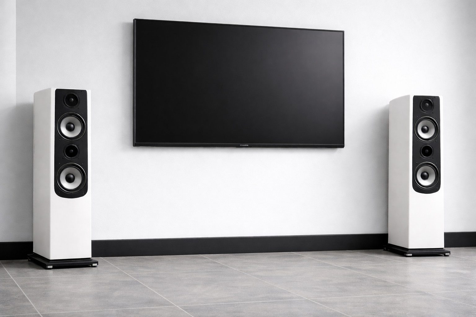 Südbrock Sockelleiste Sockelleiste schwarz MDF 16 x 58 Foliert Fußleiste Modern, L: 250 cm, H: 5.8 cm, 1-St.