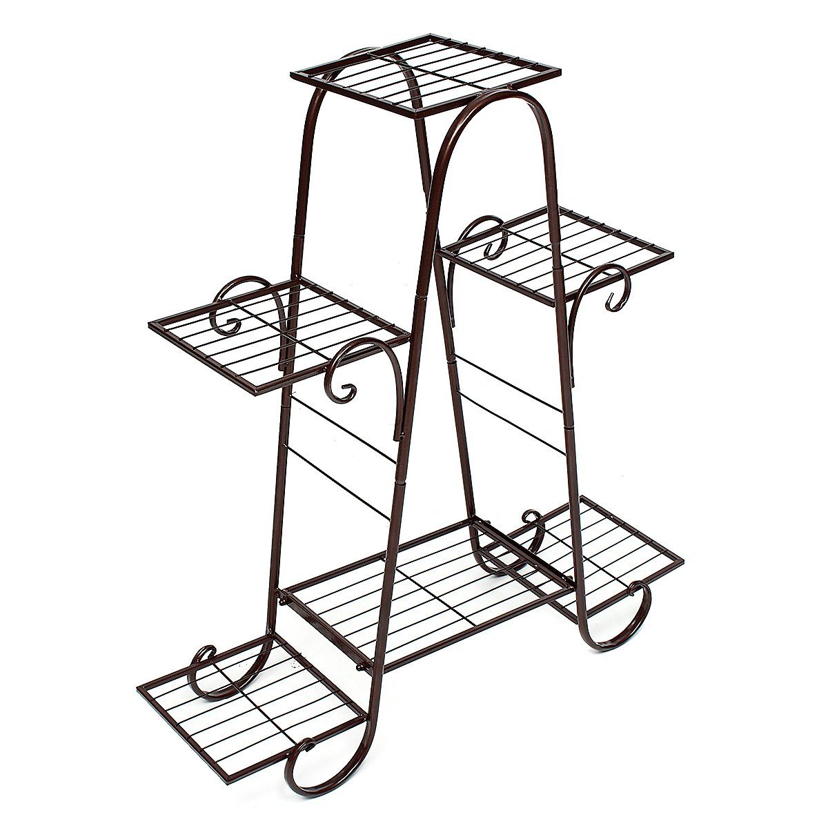 Insma Blumenständer, Retro Eisen Pflanzentreppe, Pflanzenregal, 6 Etagen, Garten, Balkon, Terrasse, Heimdekoration. Reduzierter Preis € 29,99. Unverbindliche Preisempfehlung € 45,99